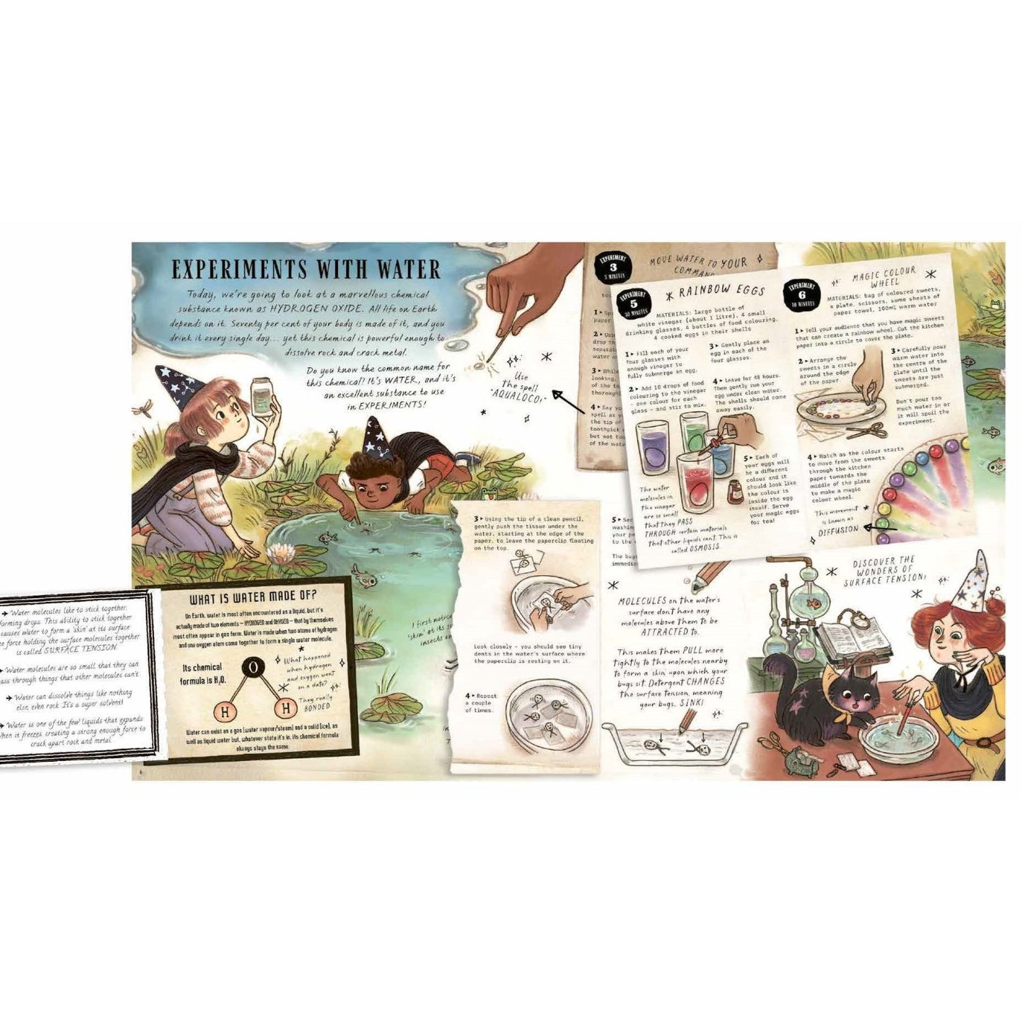 The Wizard's Guide to Magical Experiments - 40 science experiments to try at home | Hardcover | Children's Book on Science