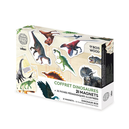Dinosaur Magnets | Muséum National d'Histoire Naturelle | Wood Magnets