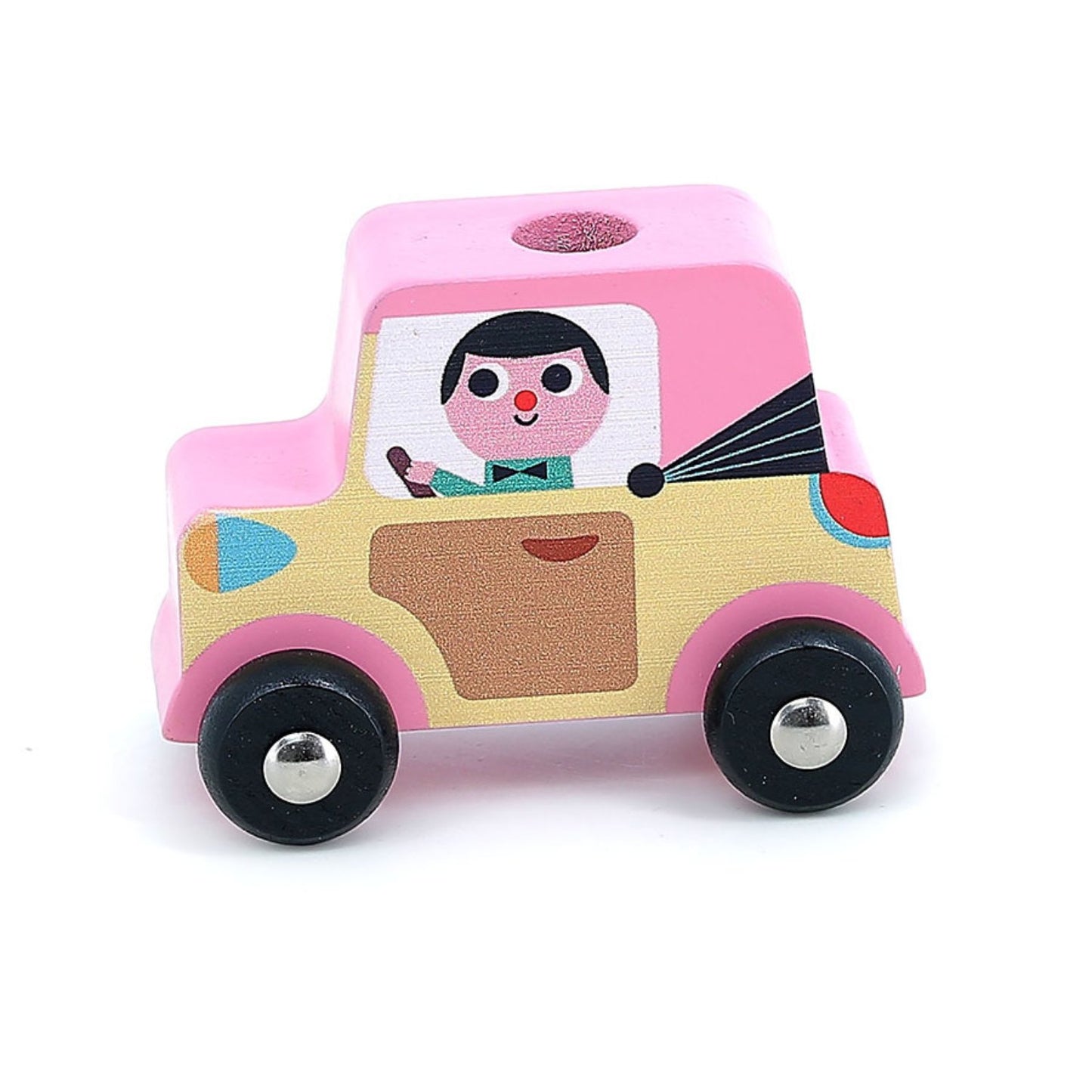 Stacker Car Transporter with 4 Cars | Designed by Ingela P. Arrhenius | Wooden Play Toy