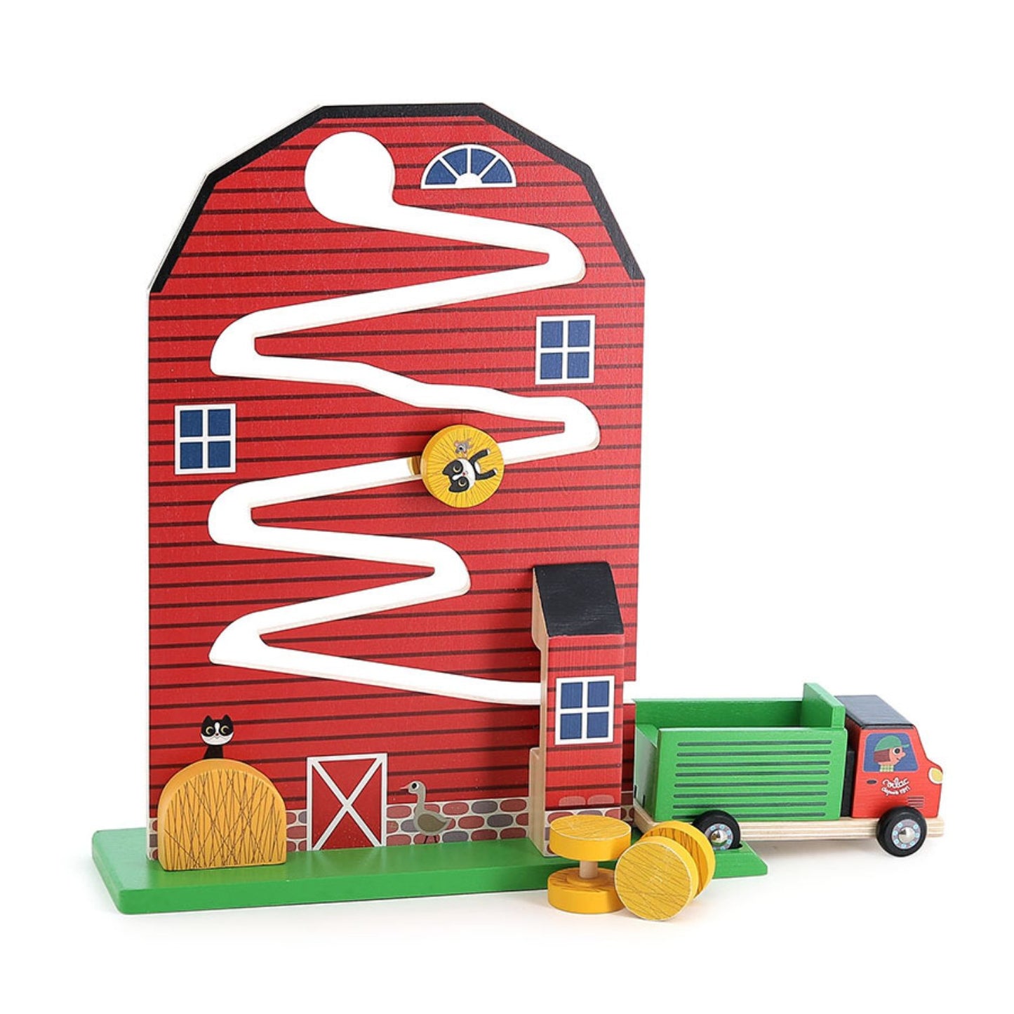 Harvest on the Farm Cascade | Designed by Ingela P. Arrhenius | Wooden Toddler Activity Toy