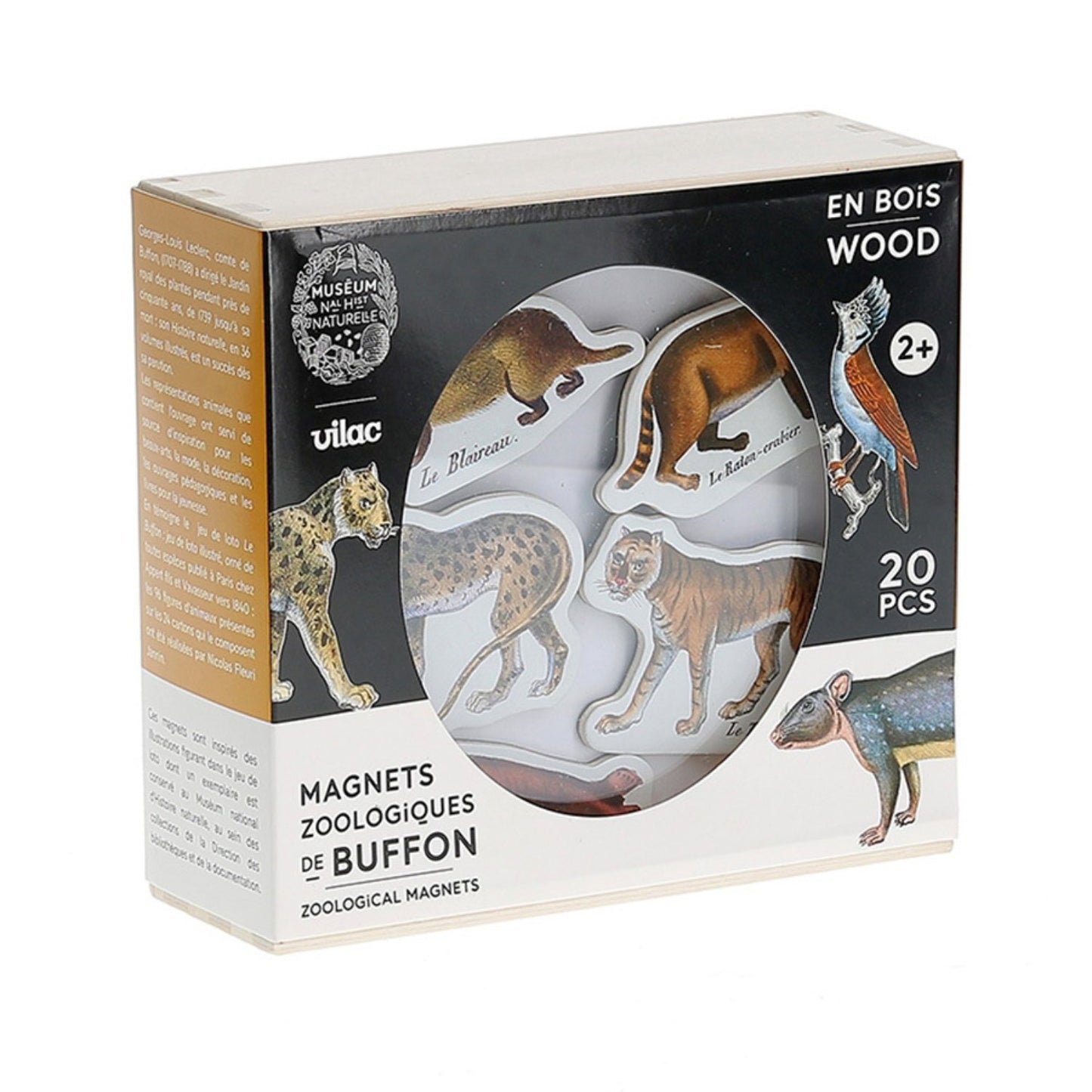 Zoological Magnets | Muséum National d'Histoire Naturelle | Wood Magnets
