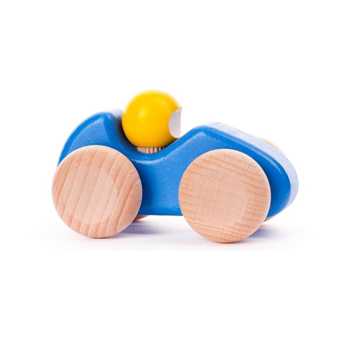 Blue Racing Car | Wooden Activity Toy for Babies & Toddlers