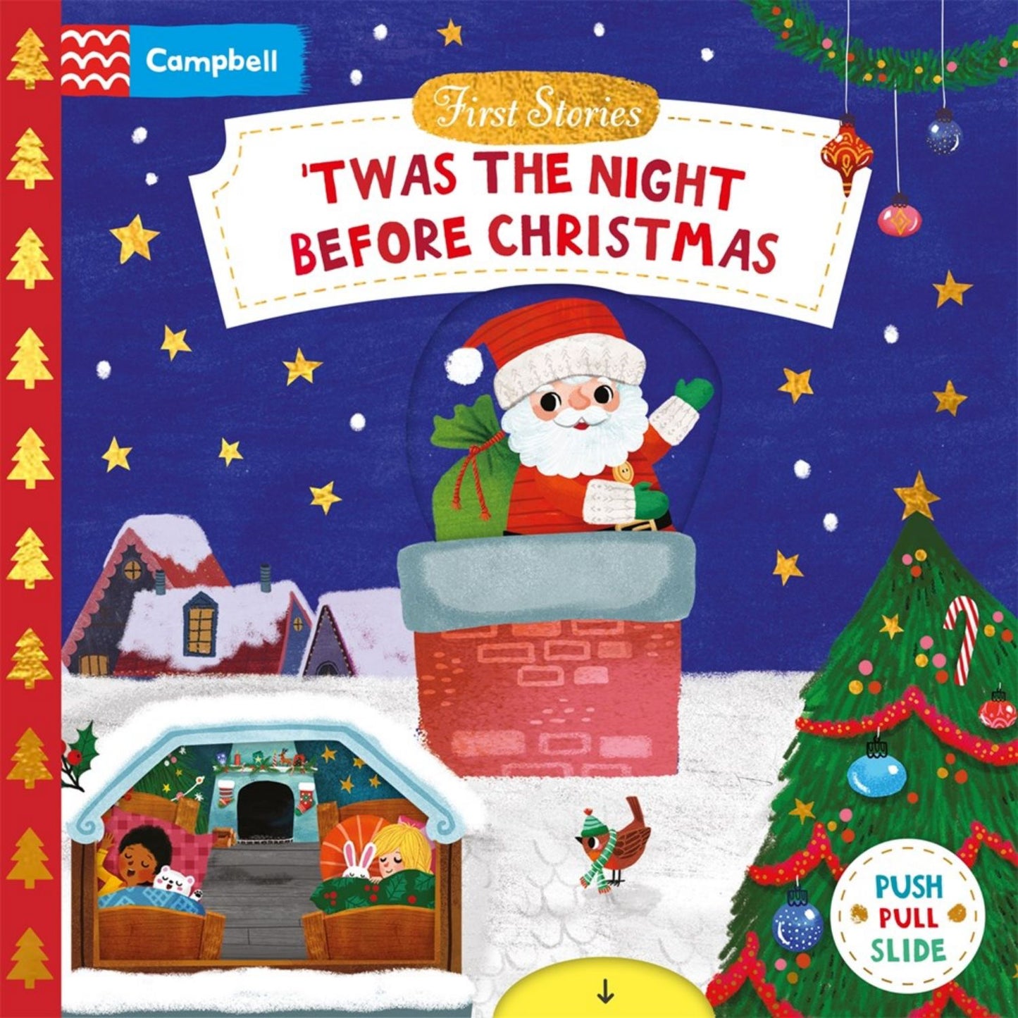 'Twas the Night Before Christmas | A Push, Pull and Slide Board Book | The Perfect Christmas Gift for Toddlers!