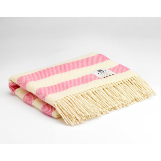 Playful Pink | Pure Wool Children's Blanket | Made in Downings, Co. Donegal