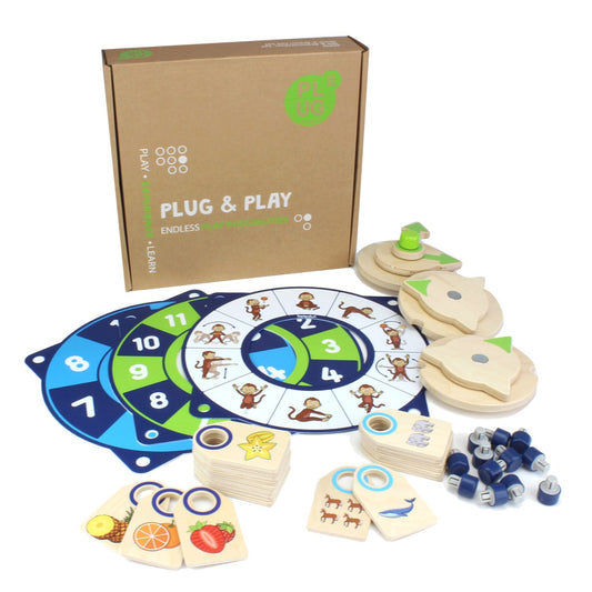 Clock & Action Foil | PLUG-it - Educational Play System For Kids