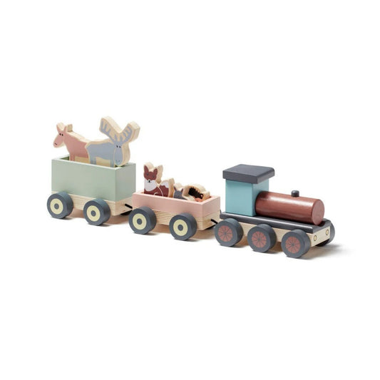 Animal Wood Train | Wooden Toddler Activity Toy