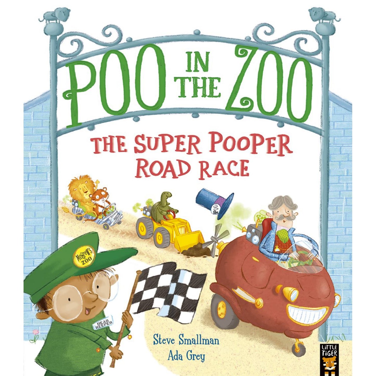 The Super Pooper Road Race - Poo In The Zoo | Paperback | Children’s Book