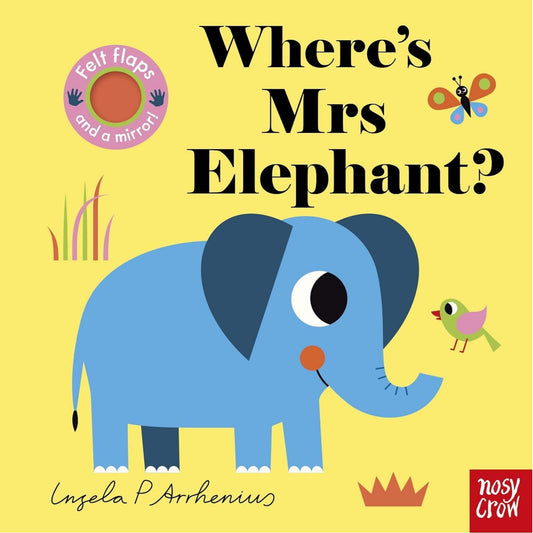 Where's Mrs Elephant? | Felt Flaps Board Book for Babies & Toddlers