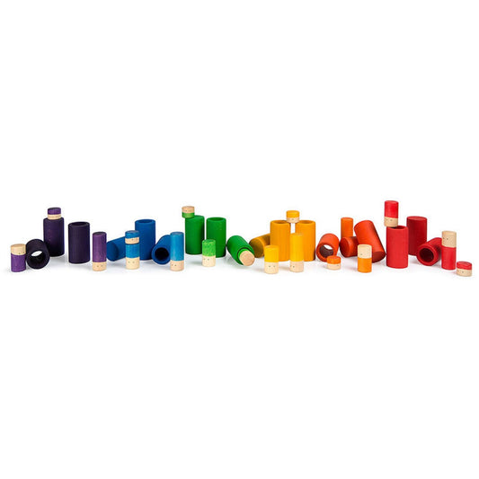 LO | 36 Piece Wooden Toy Set | Wooden Toys for Kids | Open-Ended Play