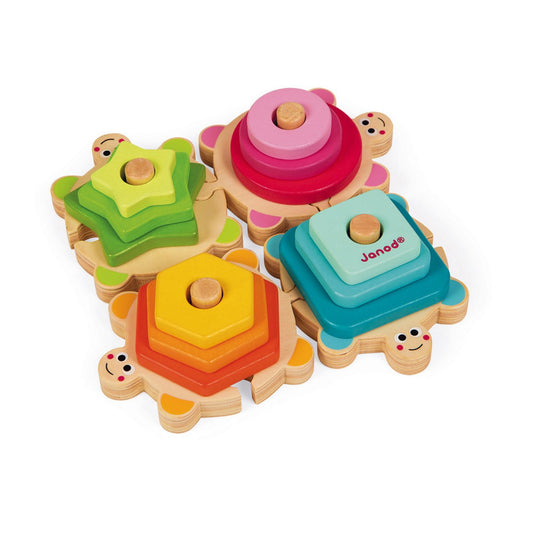 I Wood Stackable Turtles | Wooden Toddler Activity Toy