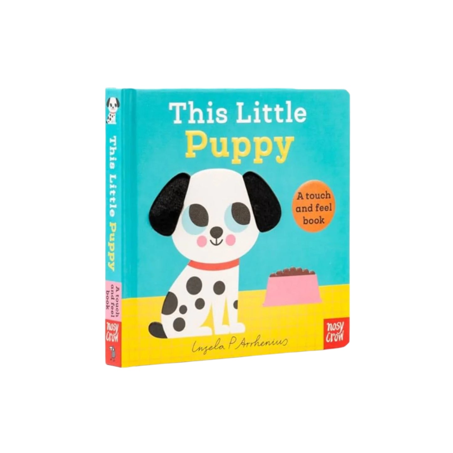 Children's book titled 'This Little Puppy' with a cartoon dog on the cover.