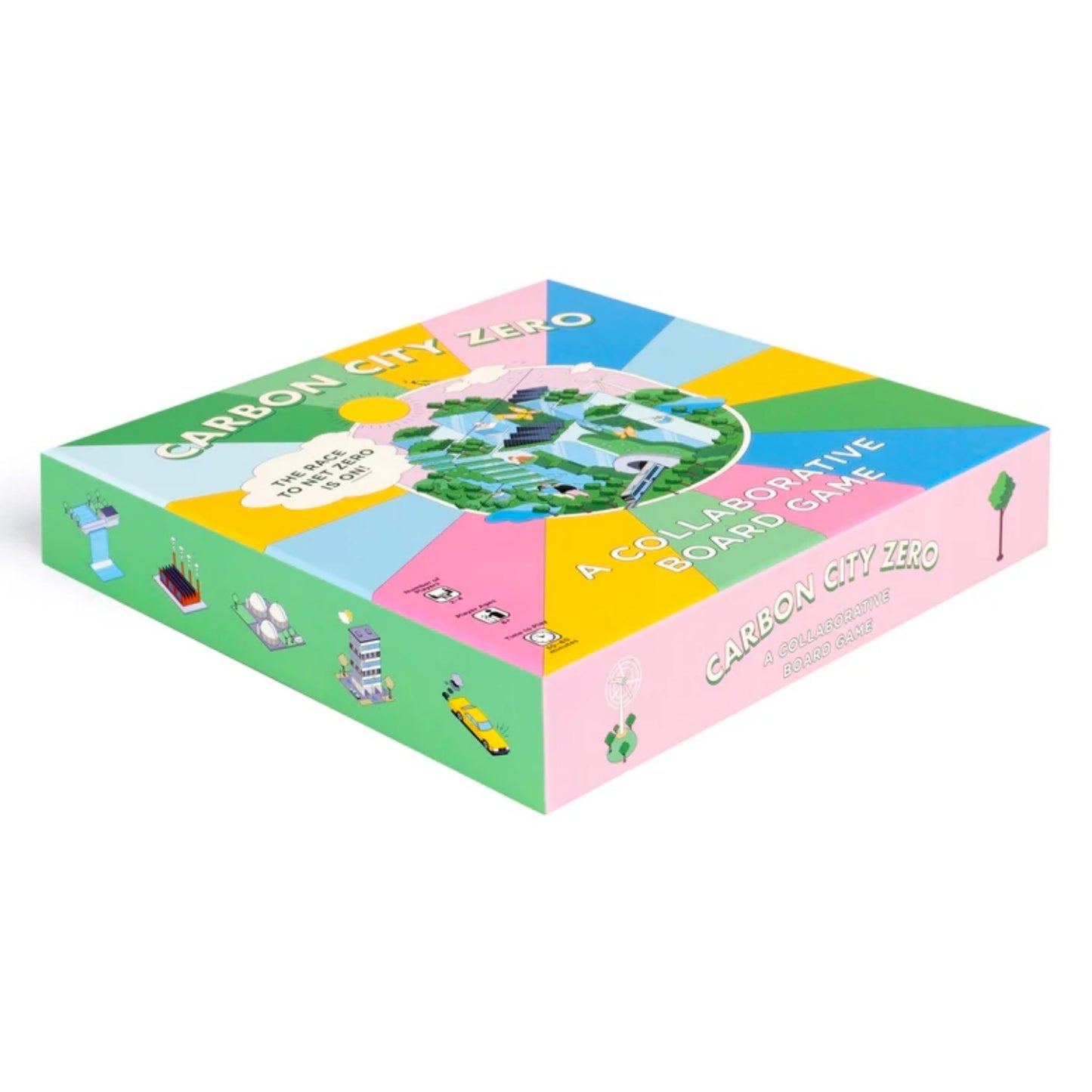 Carbon City Zero - A Collaborative Board Game: Can you work together for a carbon-neutral future? | Children's Board Games