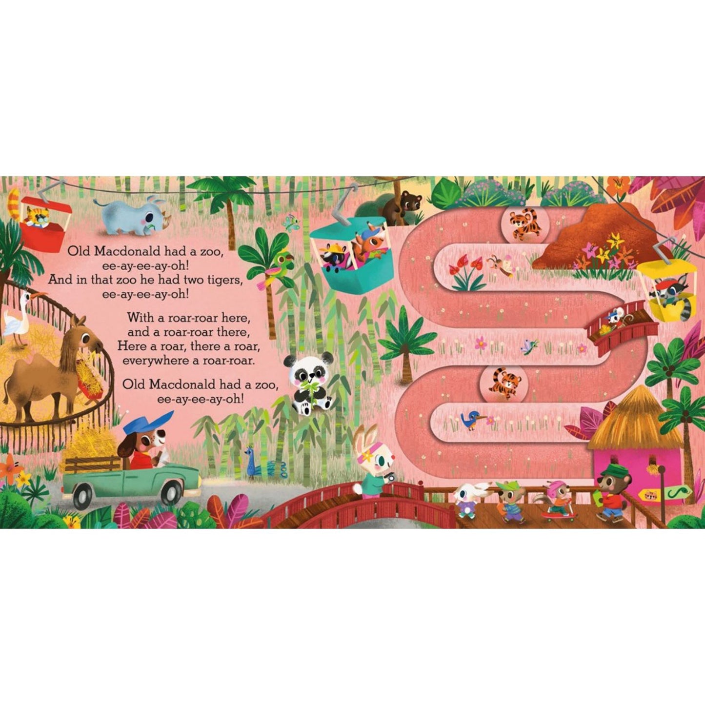 Old Macdonald had a Zoo: A Nursery Rhyme Counting Book for Toddlers | Interactive Board Book