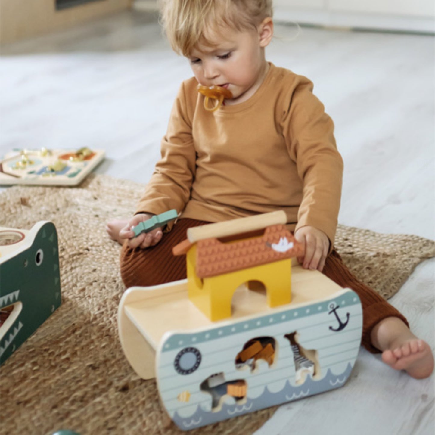 Noah's Shape Sorter Ark | Toddler Activity Wooden Toy
