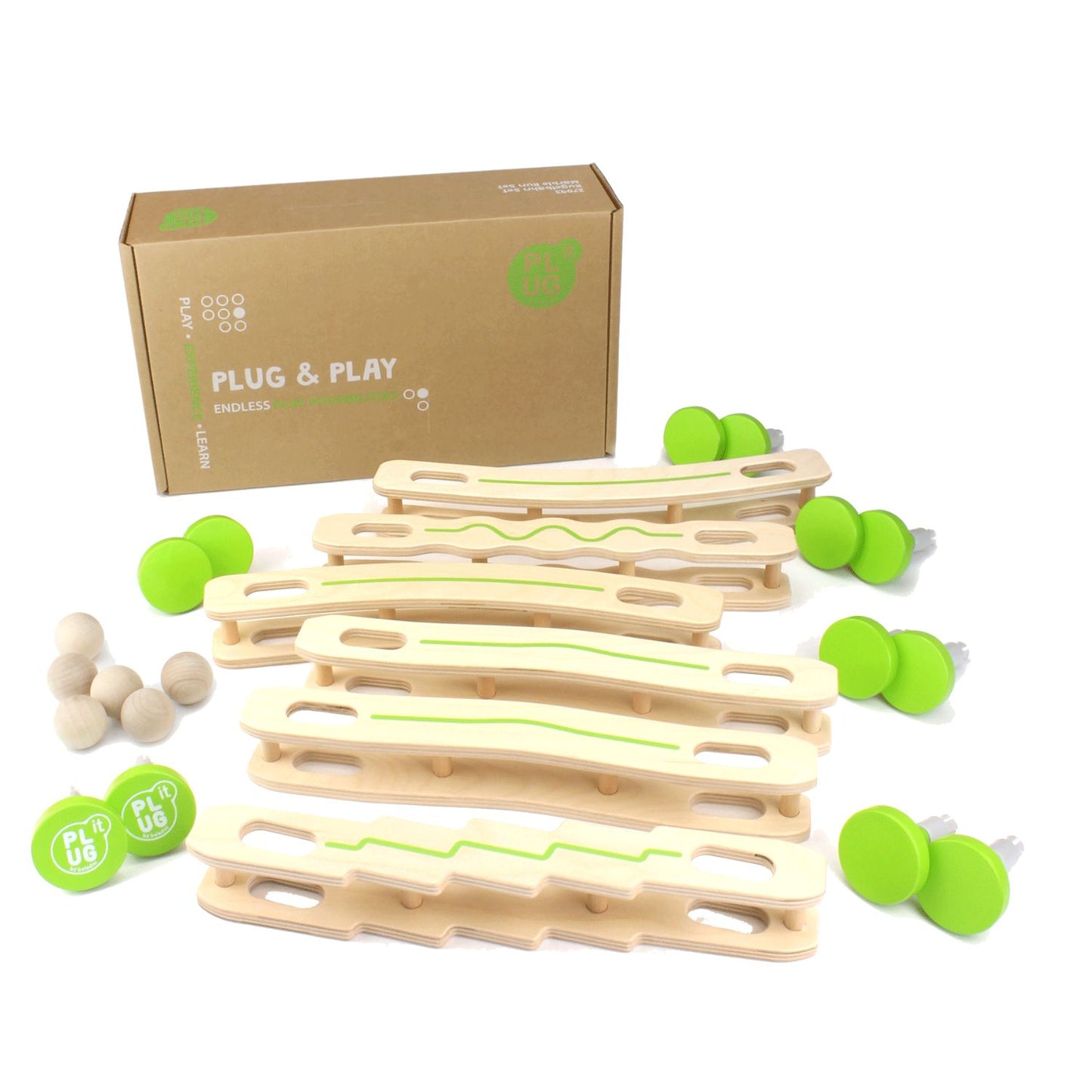 Marble Run Set | PLUG-it - Educational Play System For Kids