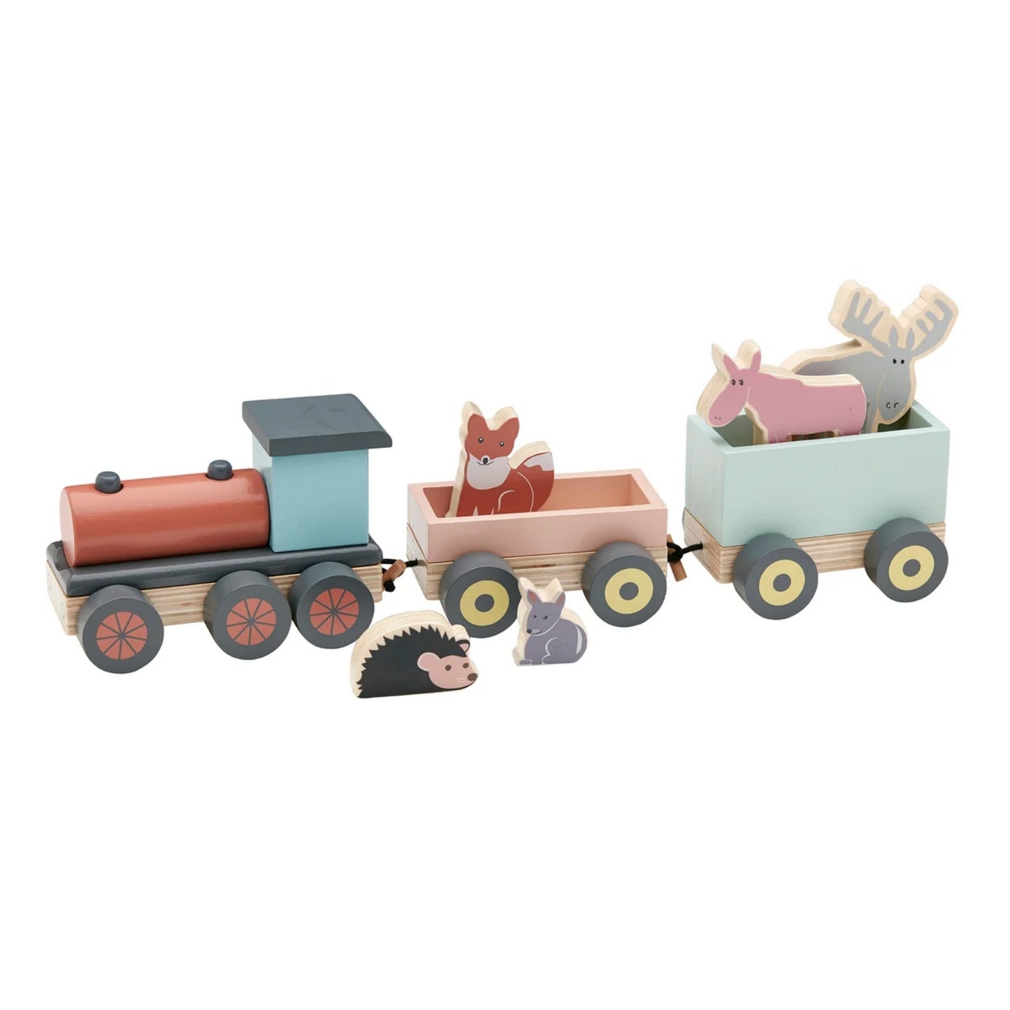 Animal Wood Train | Wooden Toddler Activity Toy