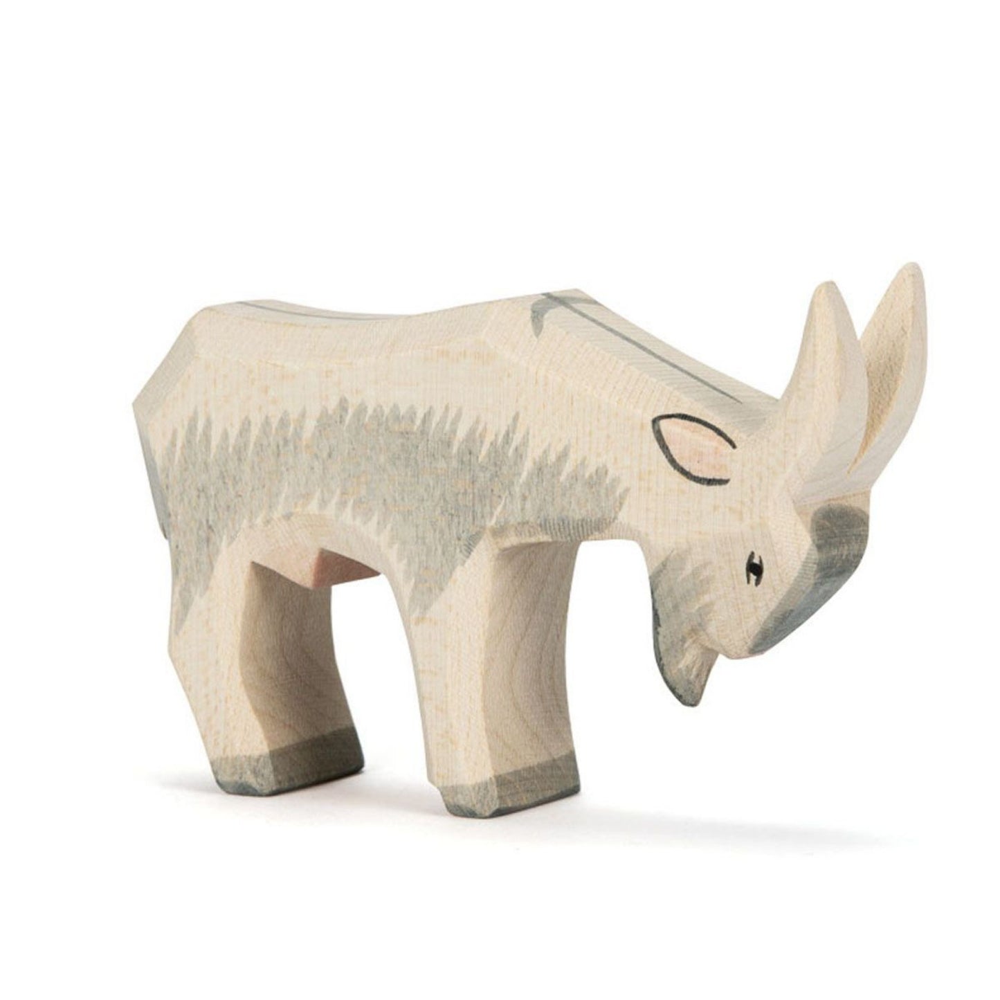 Goat, Head Low | Farm Animal Figure | Wooden Toys for Kids