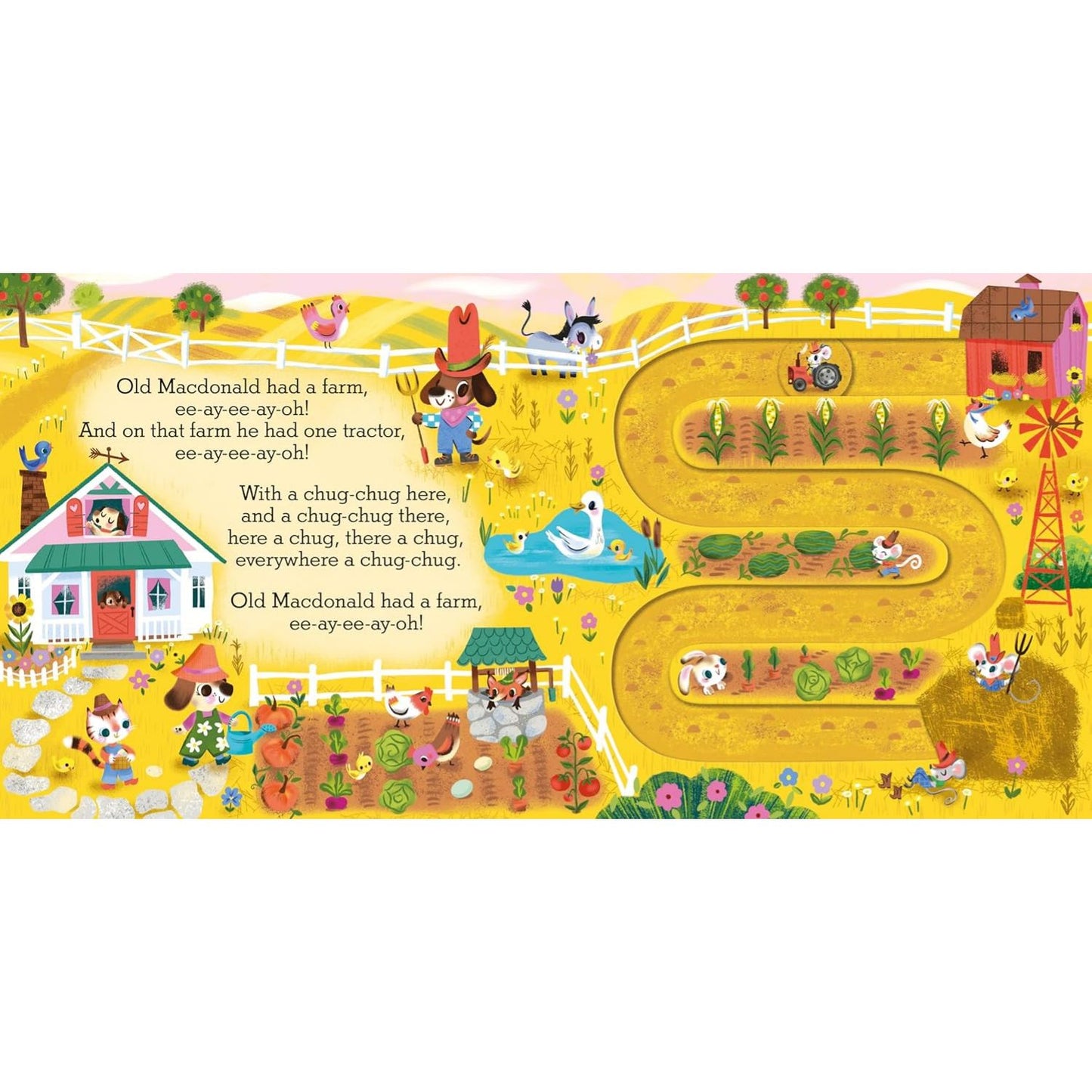 Old Macdonald had a Farm: A Nursery Rhyme Counting Book for Toddlers | Interactive Board Book