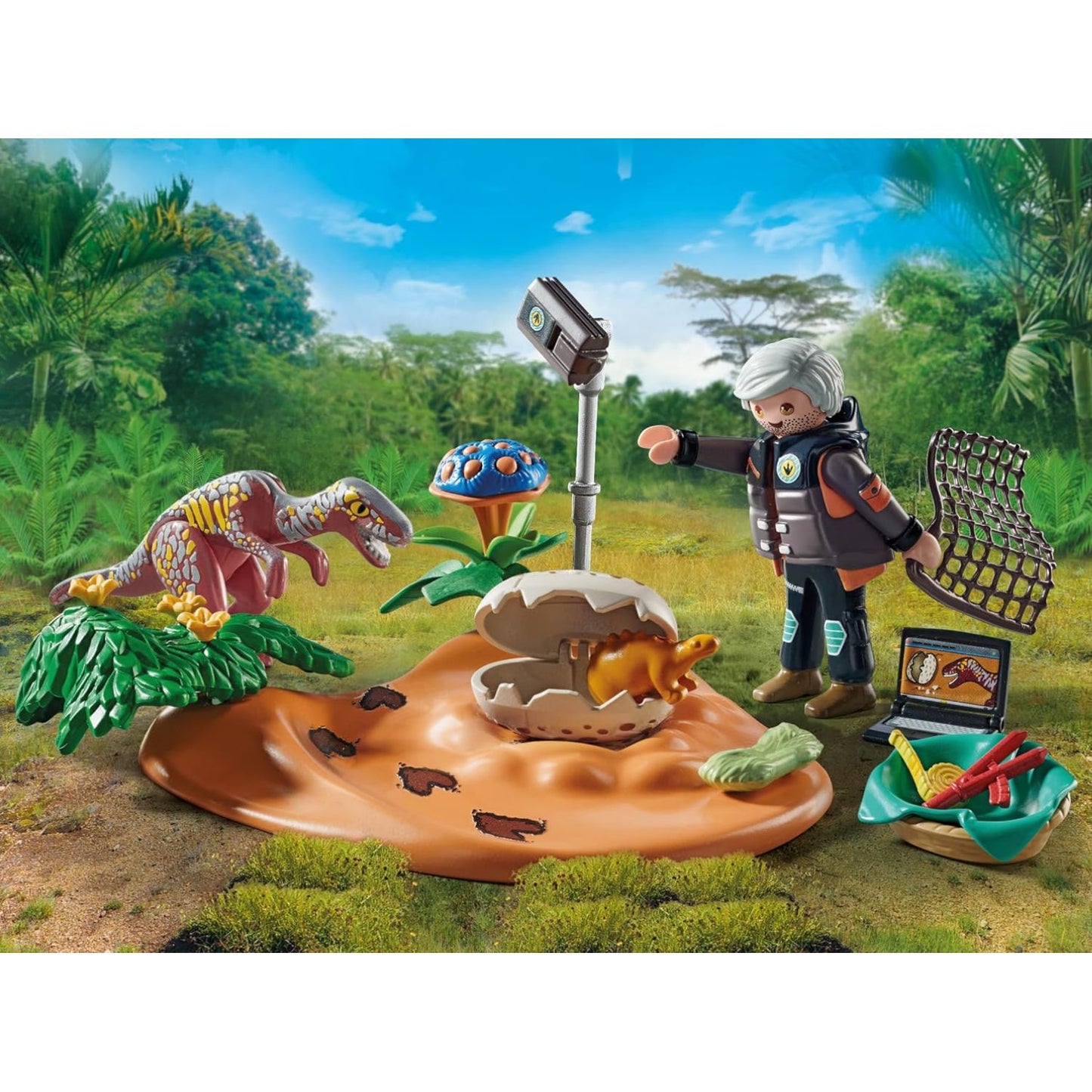 Stegosaurus Nest with Egg Thief | Dinos | Eco-Plastic | 4 - 11 Years