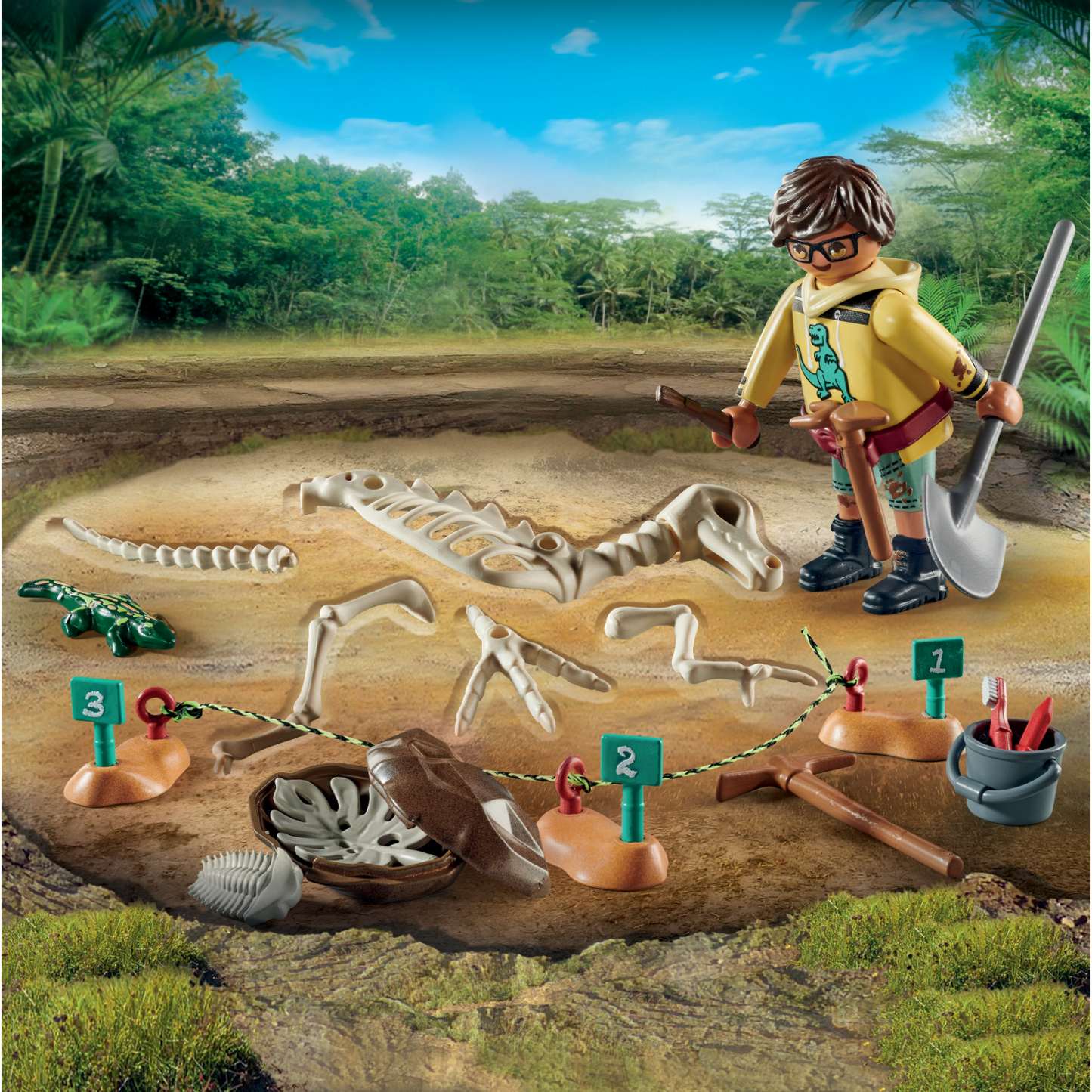 Archaeological Dig with Dinosaur Skeleton | Dinos | Eco-Plastic | 4 - 11 Years