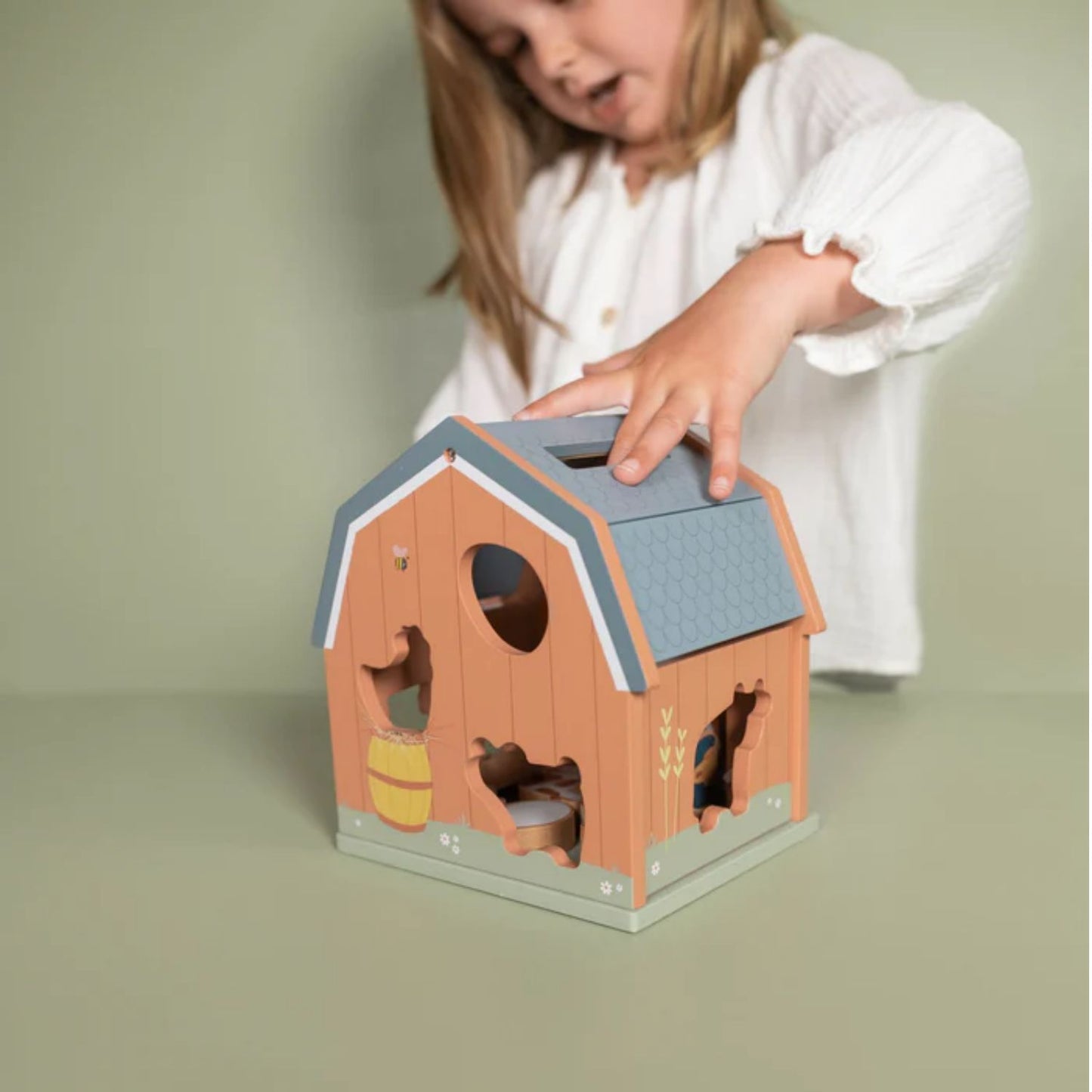 Little Farm Shape Sorter | Wooden Toddler Activity Toy