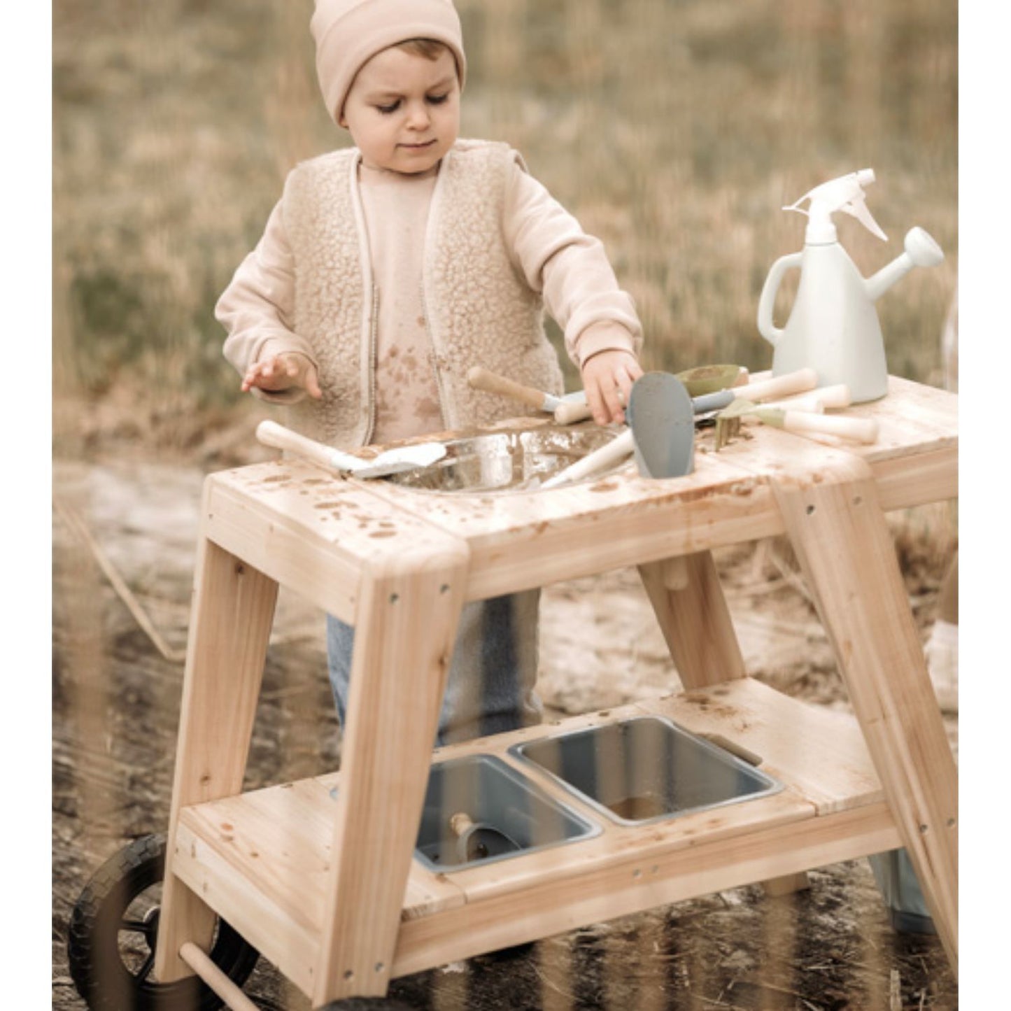 Compact Mud Kitchen | Children's Wooden Mud Kitchen