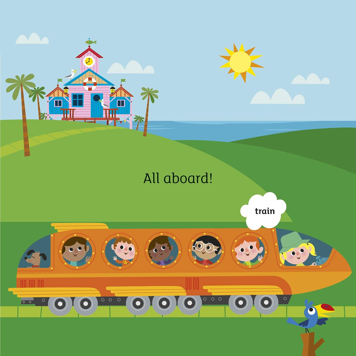 All Aboard the Words Train | Paperback | Early Learning for Children