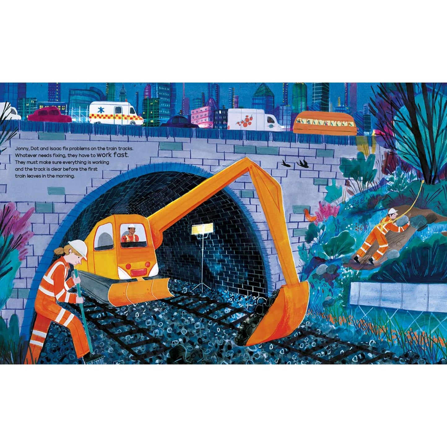 All Through the Night: People Who Work While We Sleep | Paperback | Children's Book