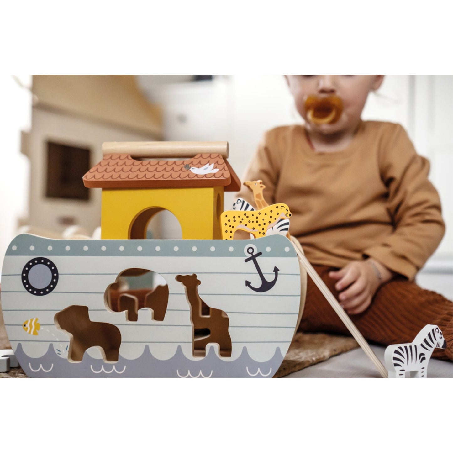 Noah's Shape Sorter Ark | Toddler Activity Wooden Toy