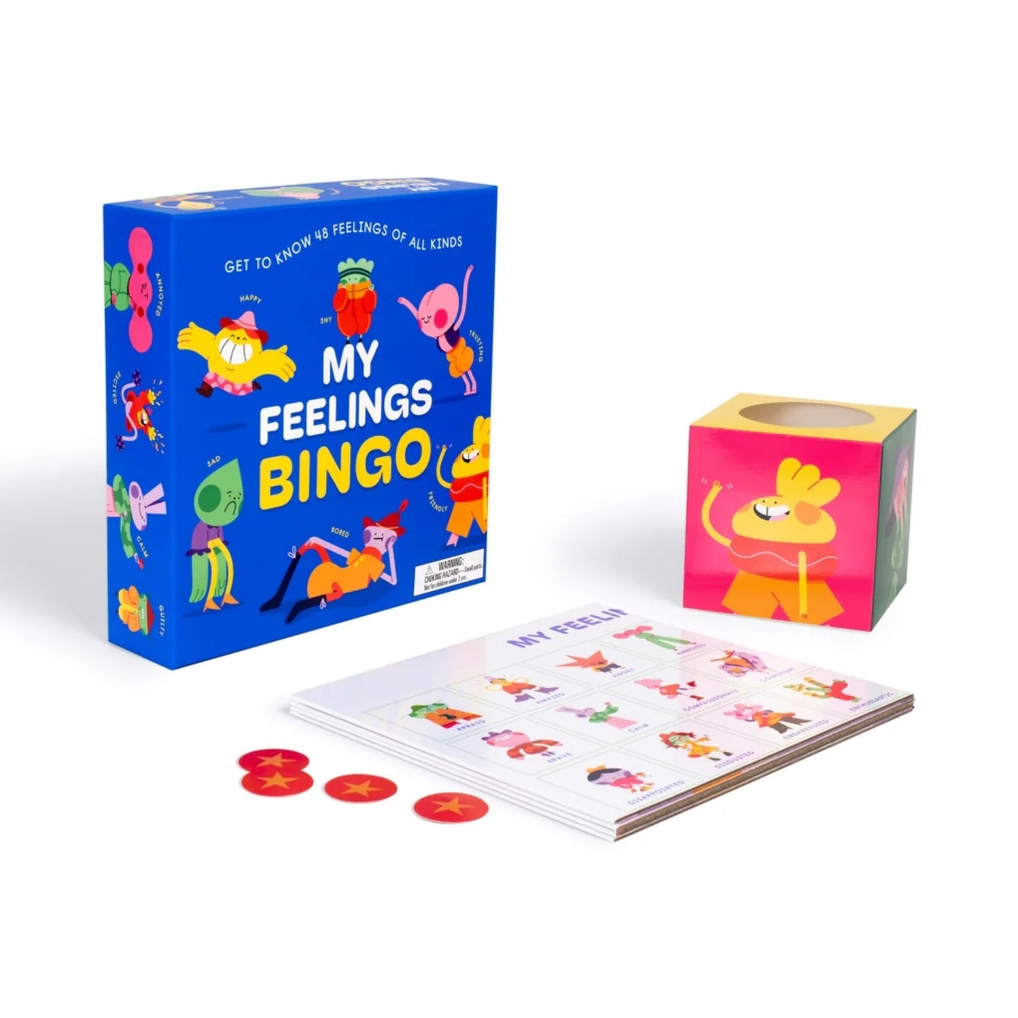 My Feelings Bingo - Get To Know 48 Feelings of All Kinds | Children's Bingo Sets