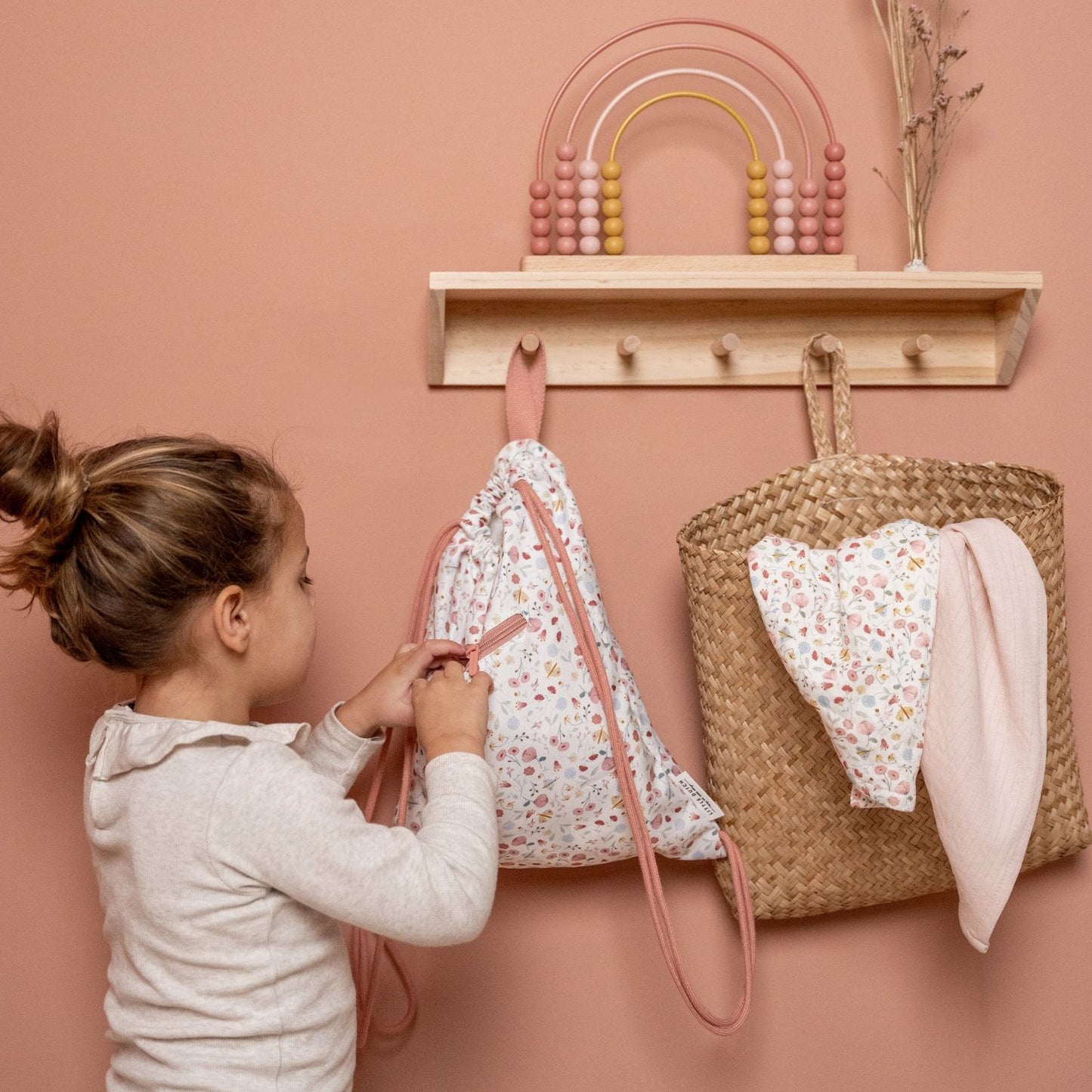 Flowers & Butterflies | Children’s String Bag for Creche, Nursery & School