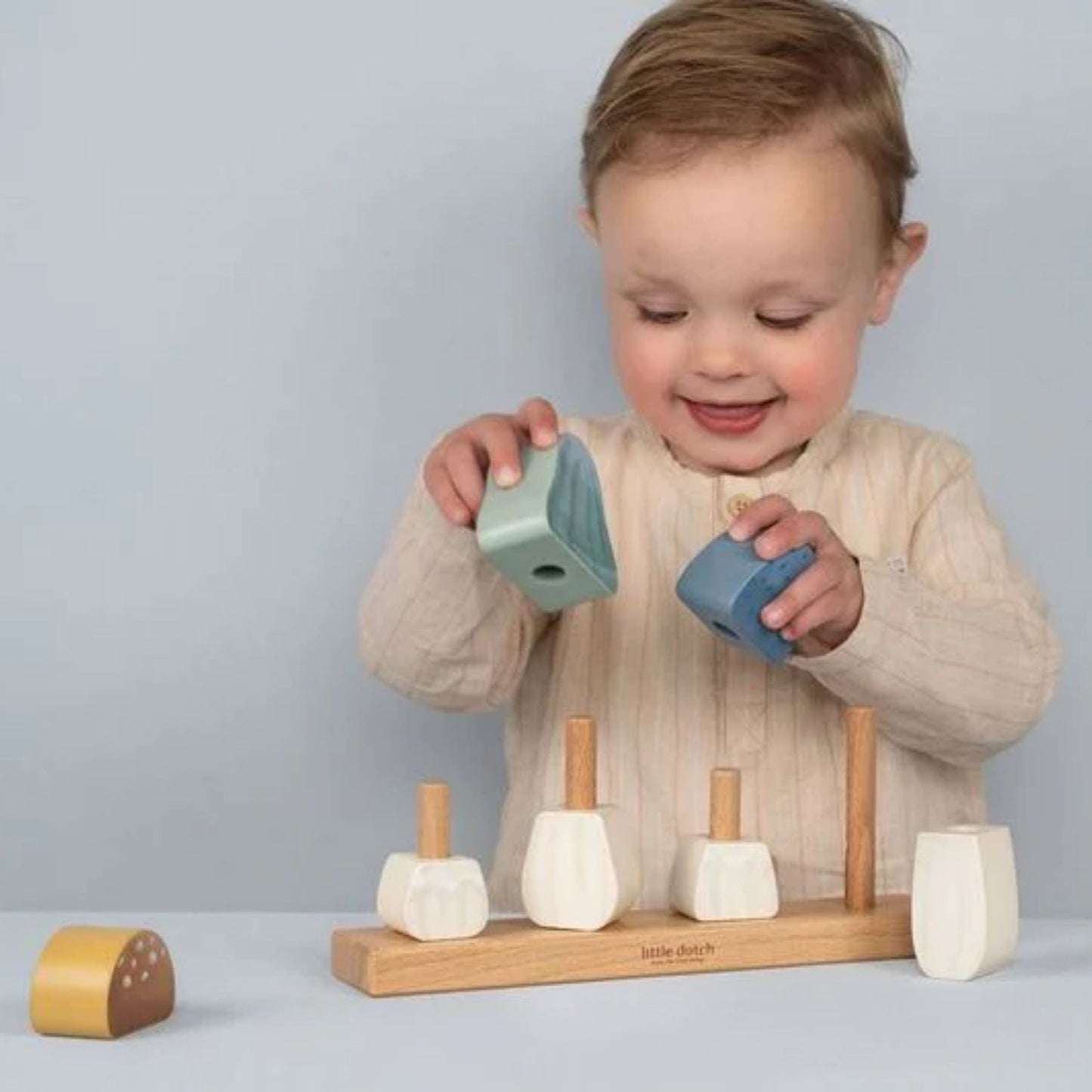 Mushrooms Stacker Forest Friends | Wooden Toy for Creative Play & Nursery Decor