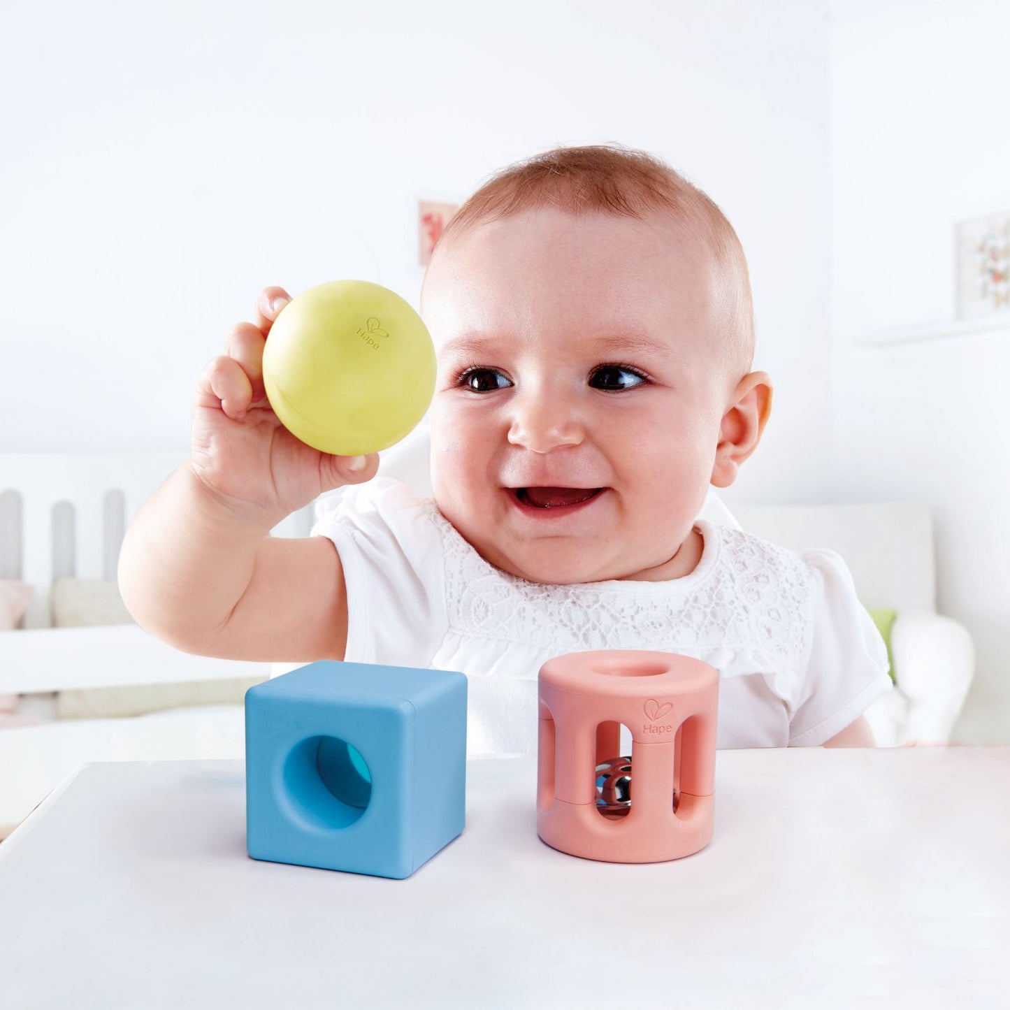 Geometric Rattle Set | Eco Baby Activity Toys