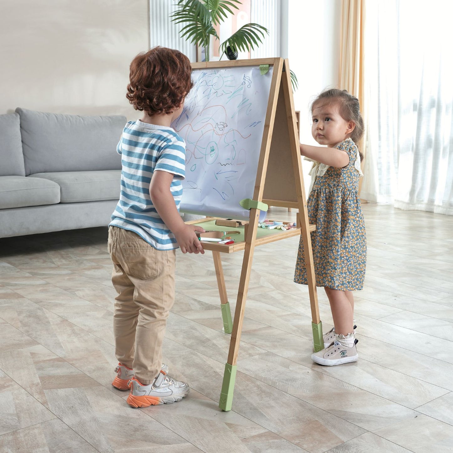 Step Up Bamboo Easel | Educational Toy For Kids