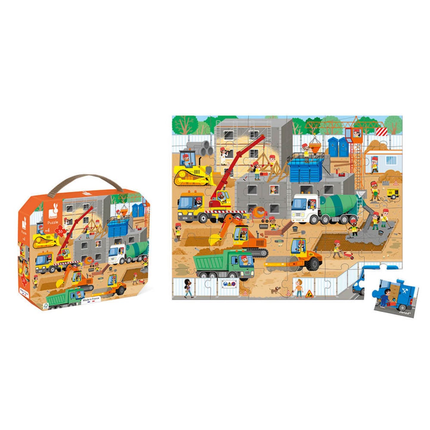 Construction Site Puzzle | Jigsaw Puzzle For Kids
