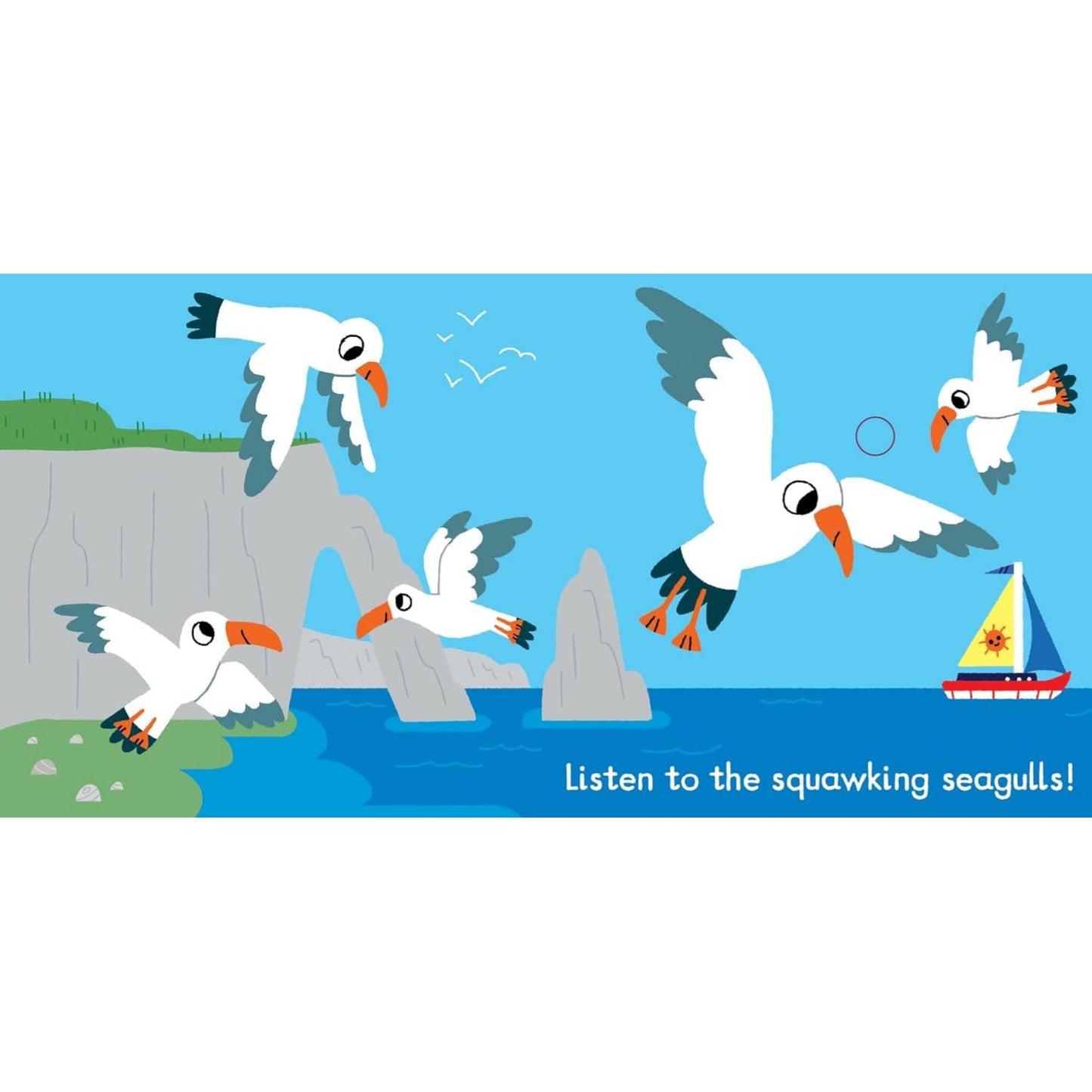 Listen to the Seaside | Interactive Board Book for Children