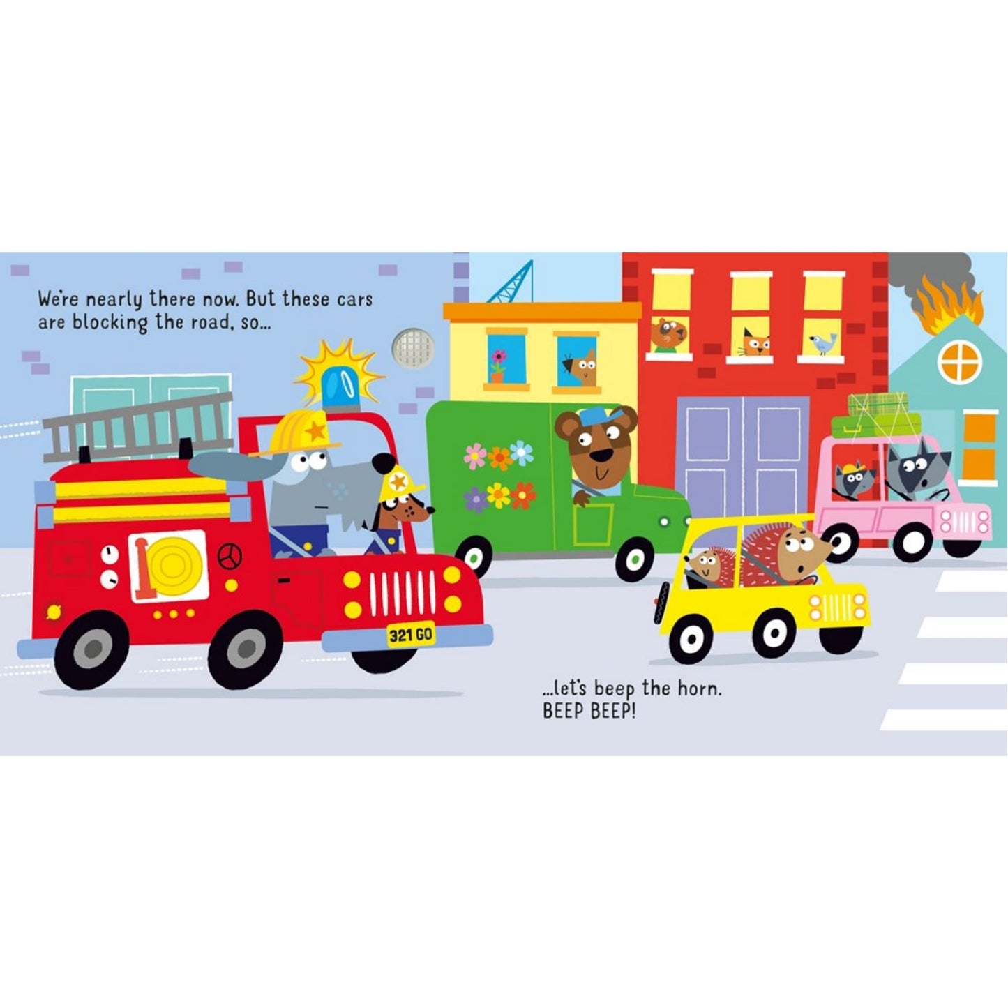 Let's go on a Fire Engine | Board Book | Children's Early Learning Book