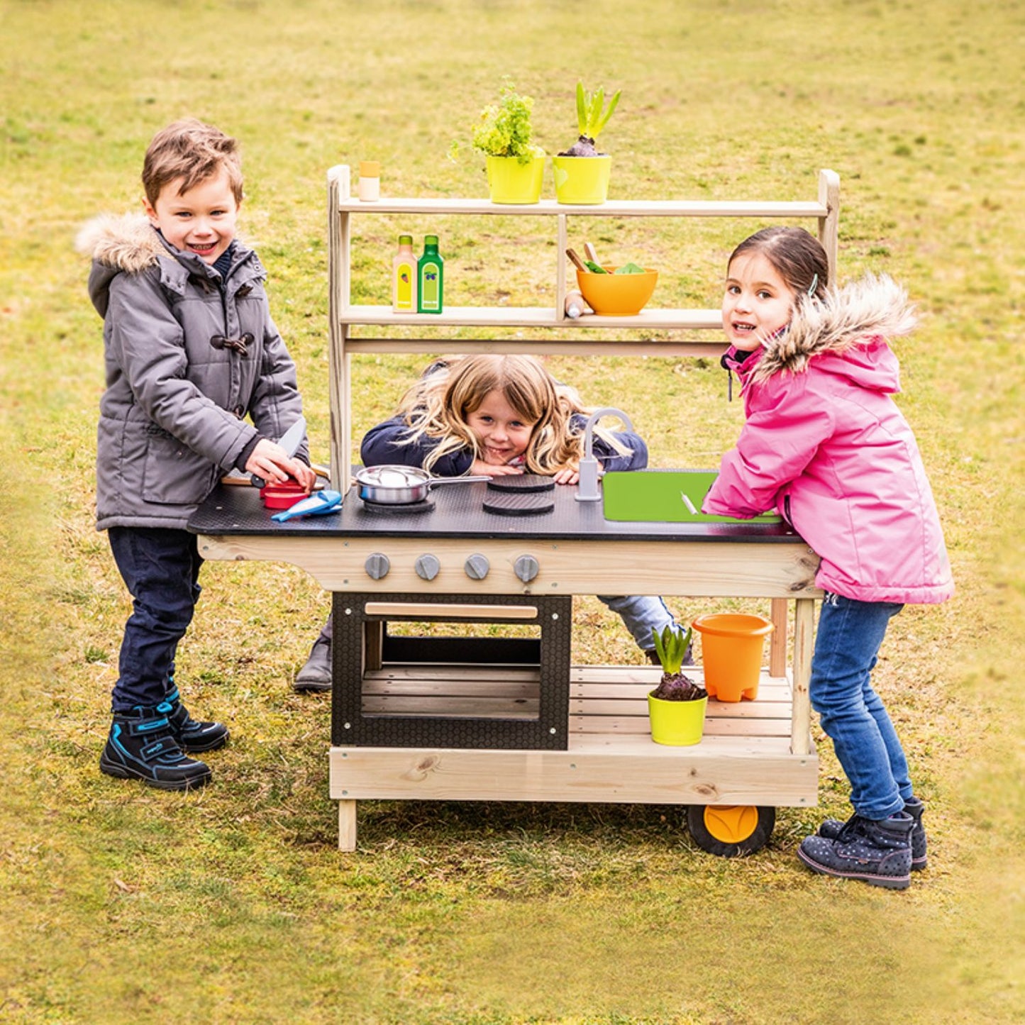 Mobile Kitchen | Children's Wooden Mud Kitchen