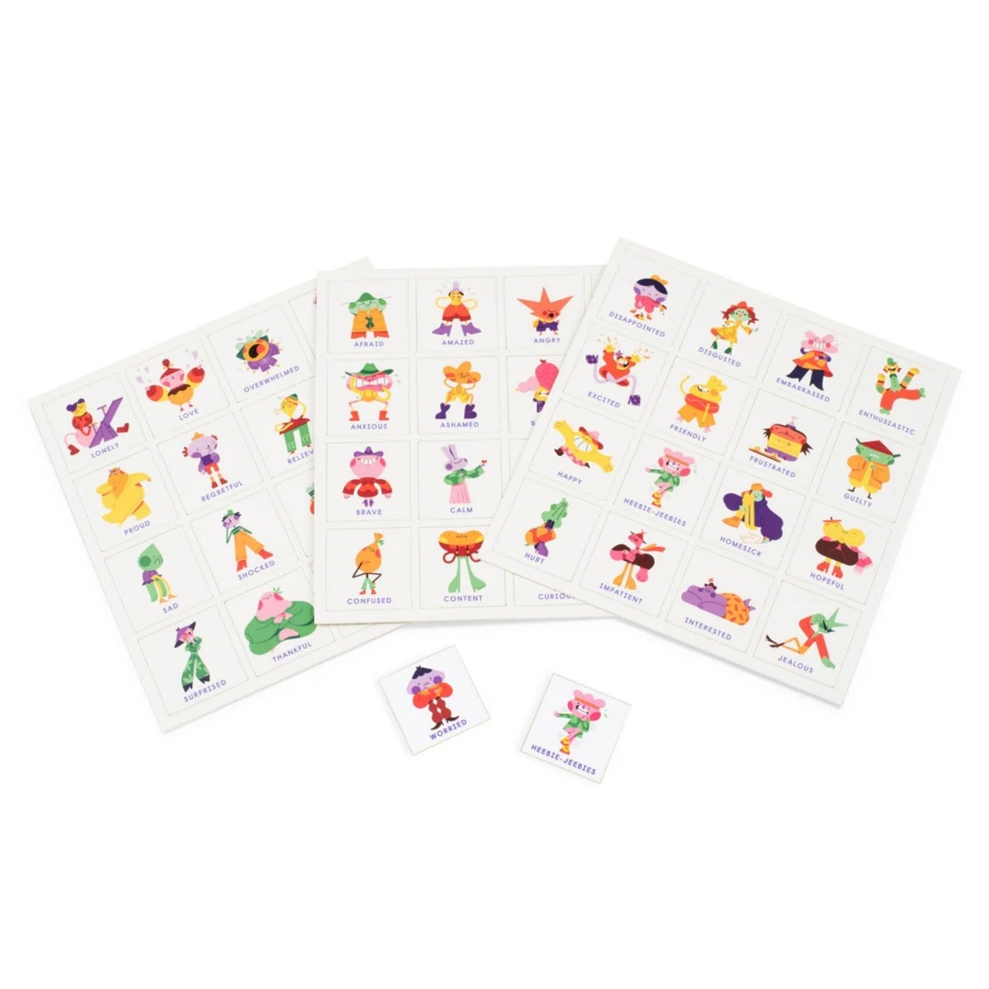 My Feelings Bingo - Get To Know 48 Feelings of All Kinds | Children's Bingo Sets