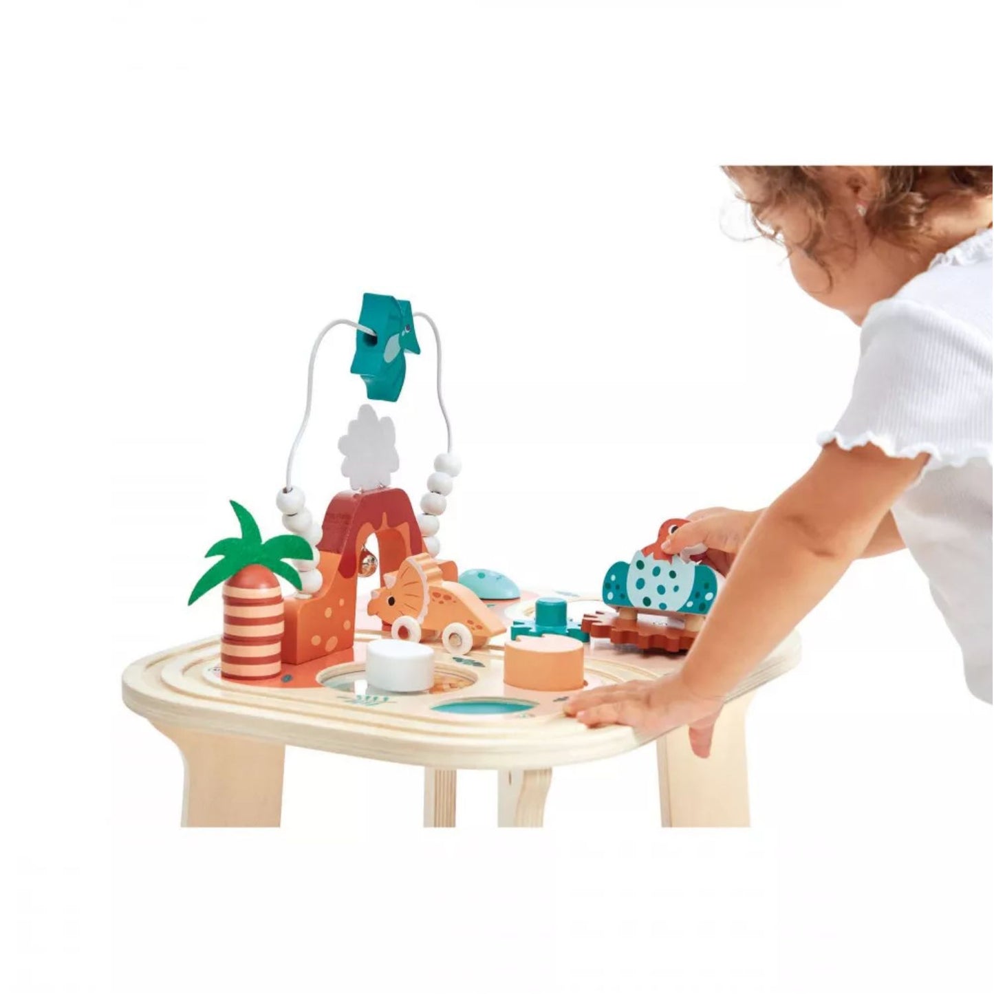 Dino Activity Table | Wooden Toddler Activity Toy