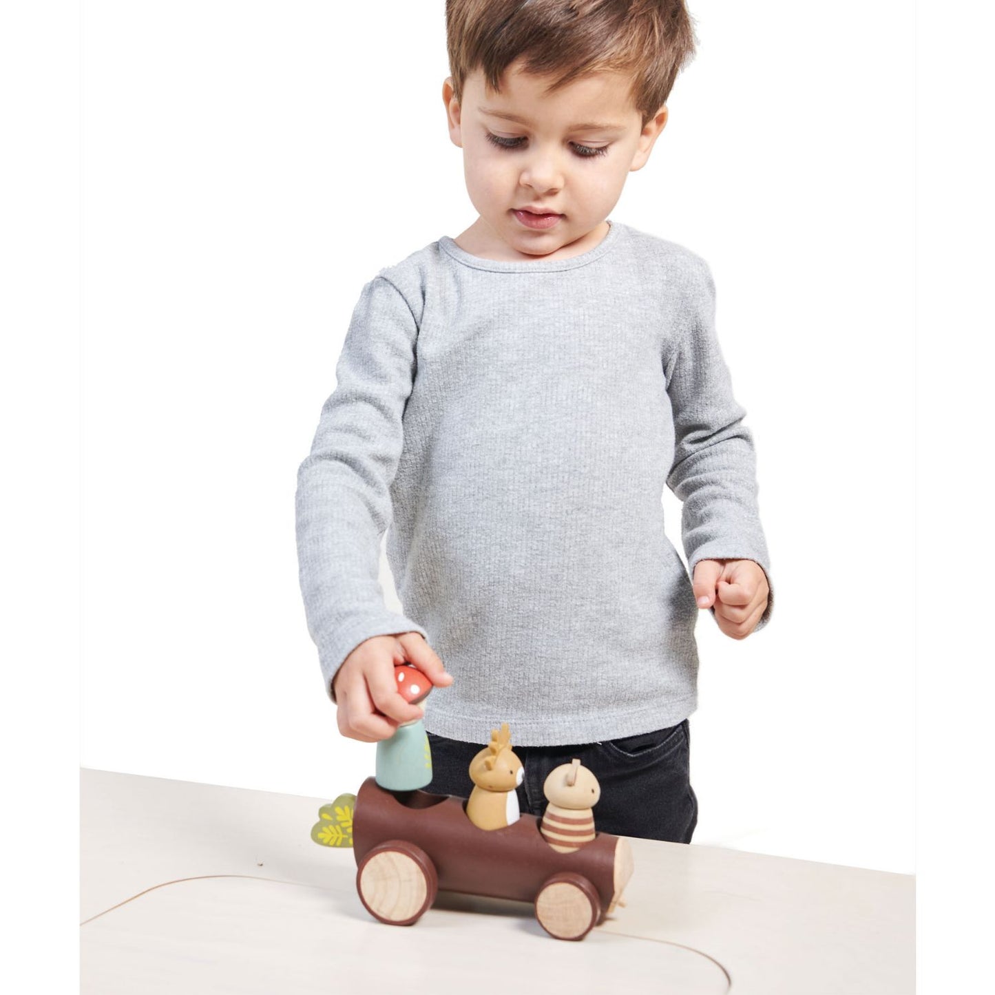 Timber Taxi | Wooden Toy Play Set For Kids
