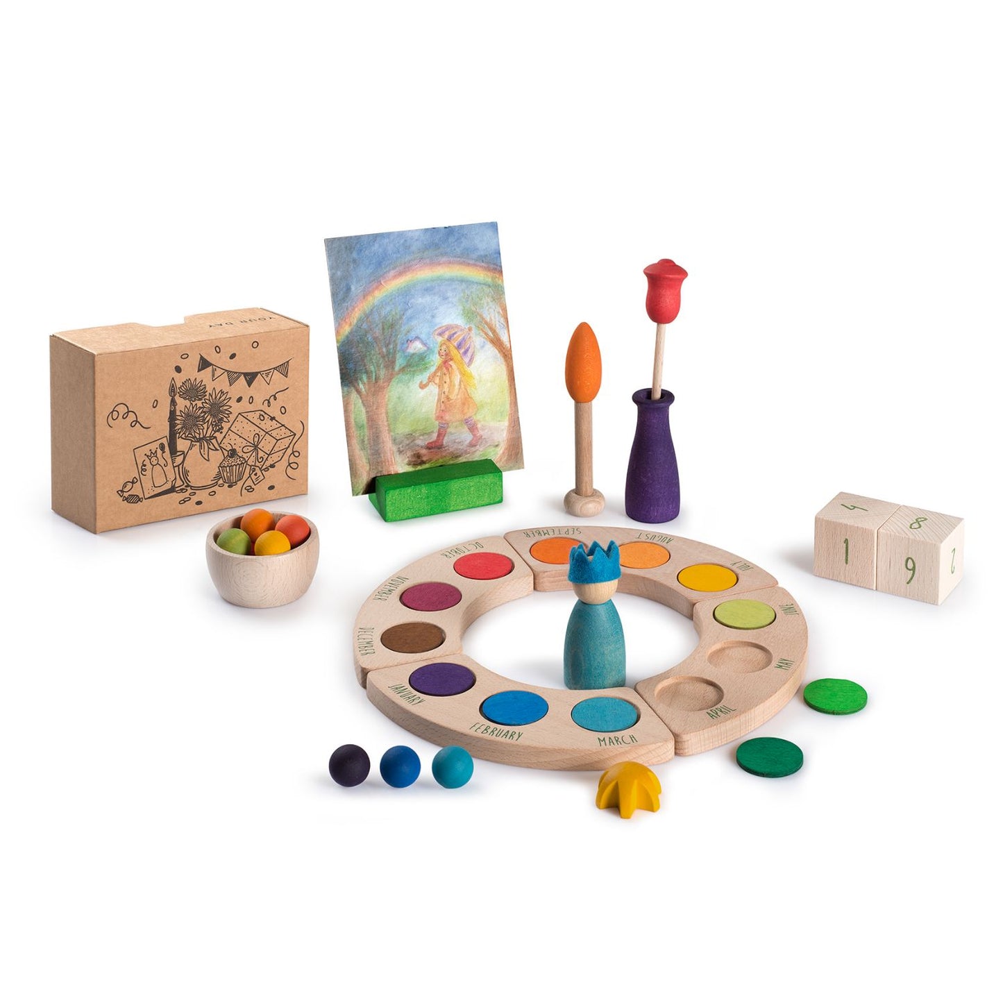 Your Day | Celebration Set | Wooden Toys for Kids | Open-Ended Play