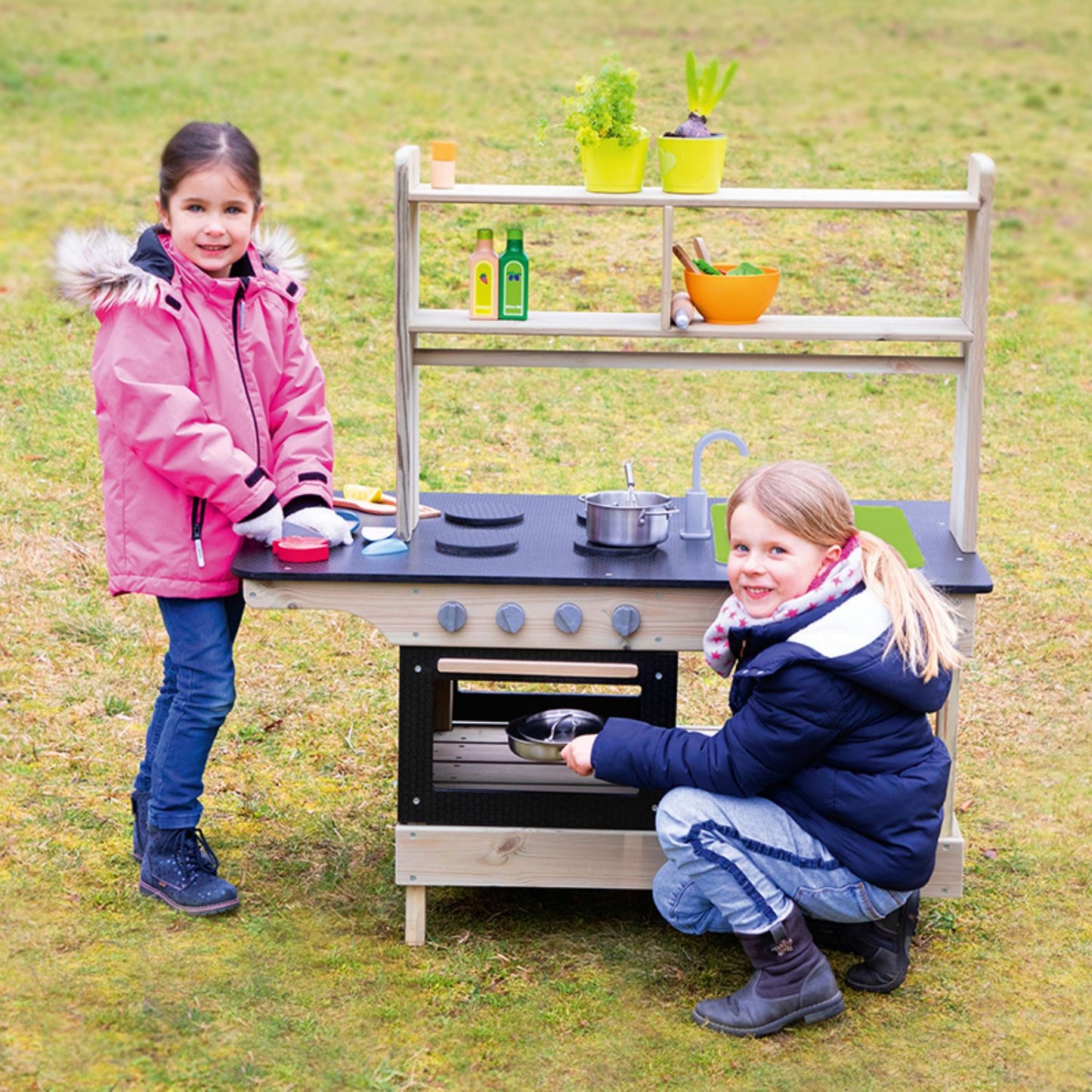 Mobile Kitchen | Children's Wooden Mud Kitchen