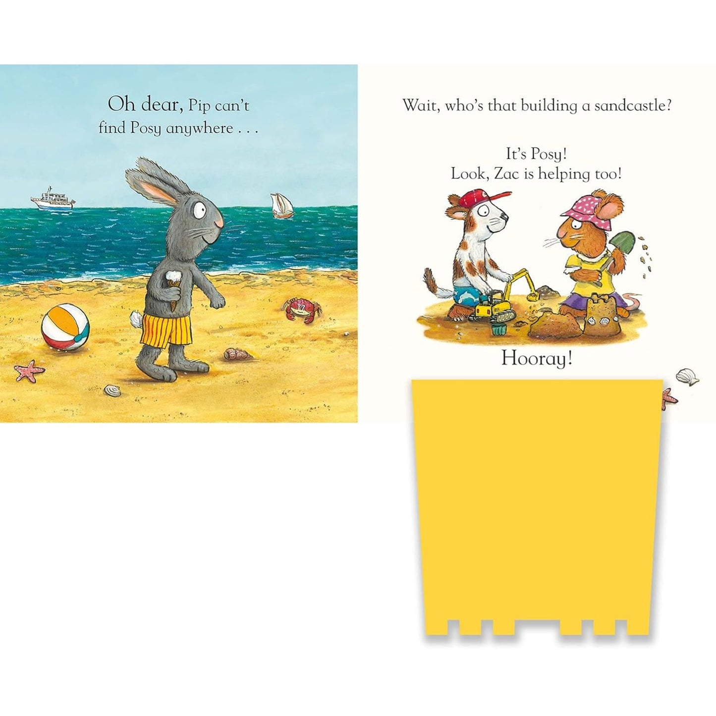 Pip & Posy, Where Are You? At The Seaside | Felt Flaps Board Book