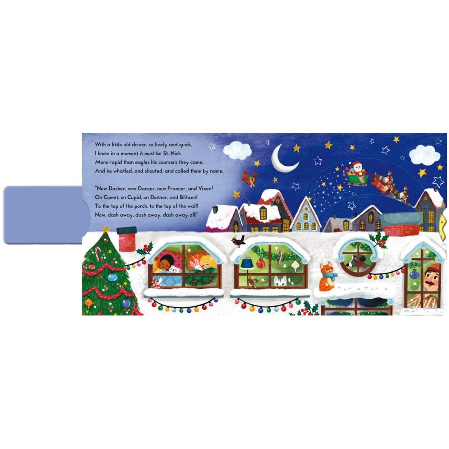 'Twas the Night Before Christmas | A Push, Pull and Slide Board Book | The Perfect Christmas Gift for Toddlers!