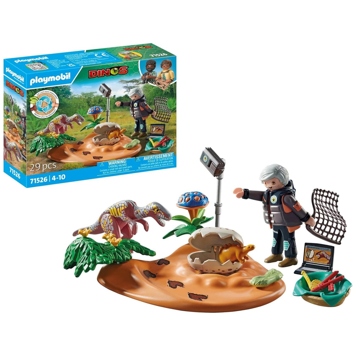 Stegosaurus Nest with Egg Thief | Dinos | Eco-Plastic | 4 - 11 Years