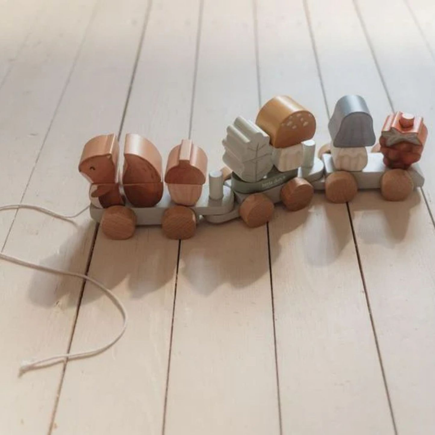 Stacking Train Squirrel Forest Friends | Wooden Toddler Activity