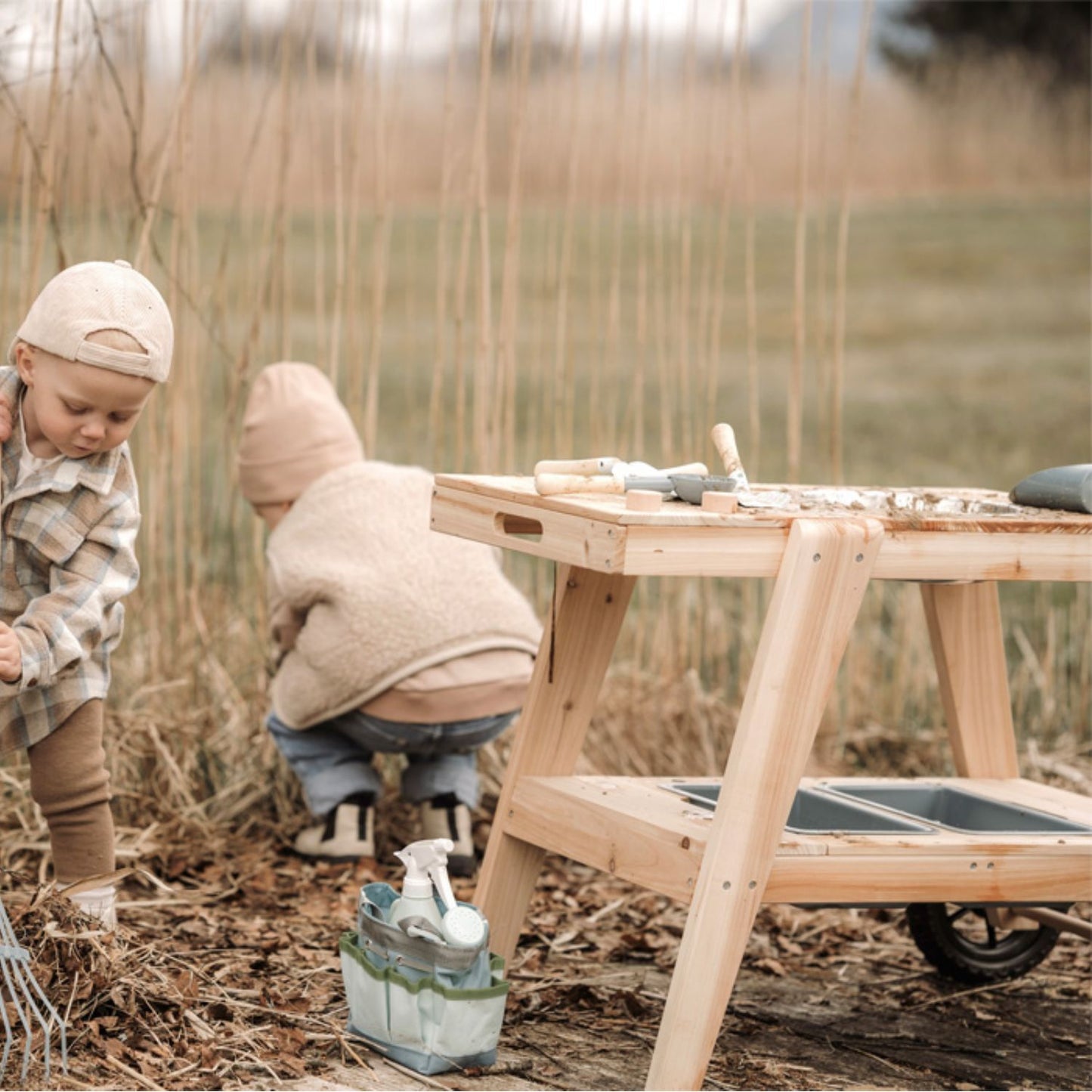 Compact Mud Kitchen | Children's Wooden Mud Kitchen