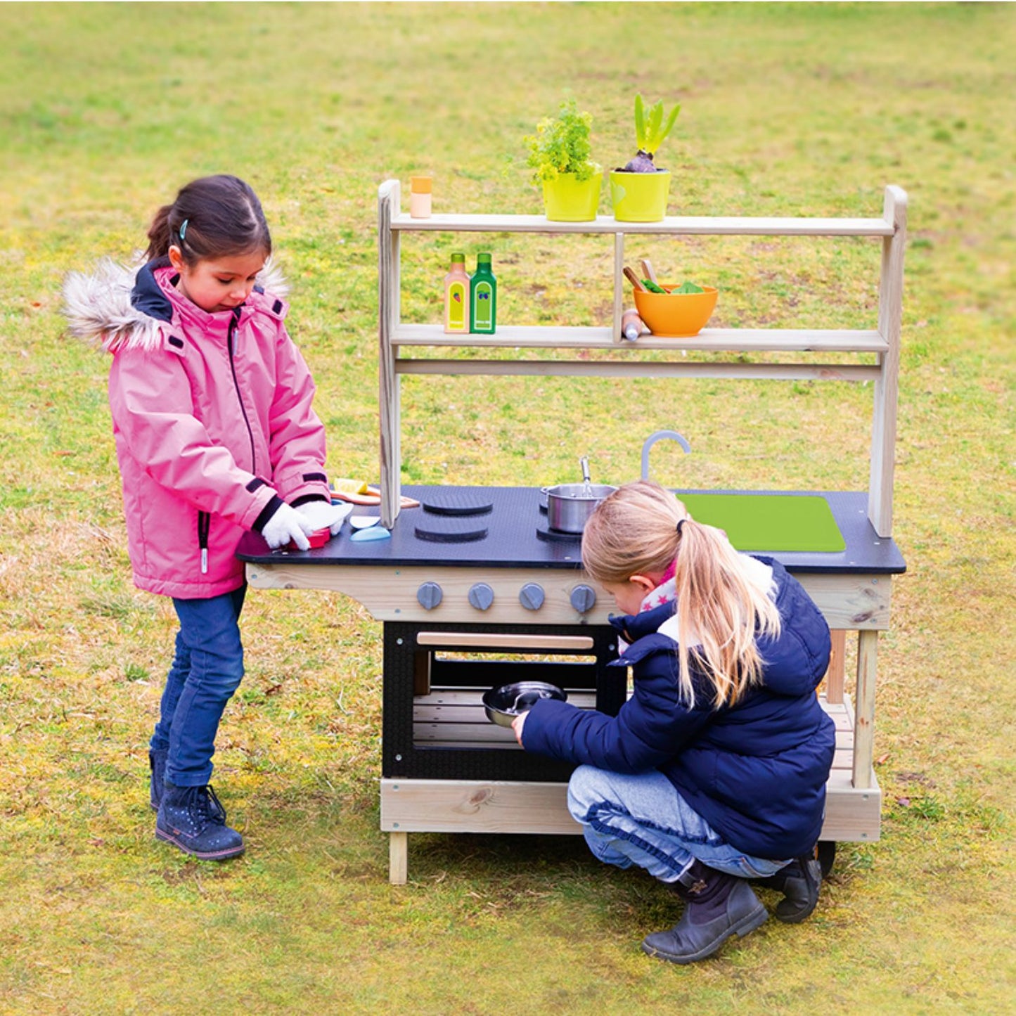 Mobile Kitchen | Children's Wooden Mud Kitchen