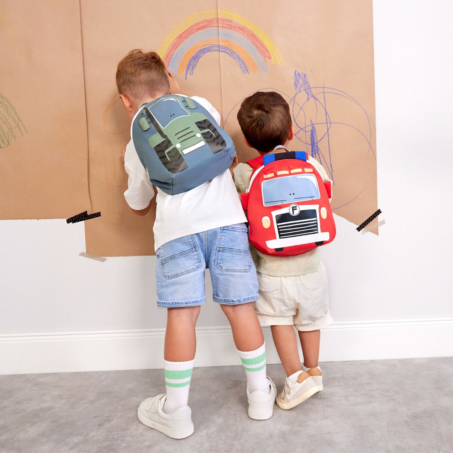 Tiny Drivers Tractor | Mini Backpack | Kid's Backpack for Creche, Nursery & School